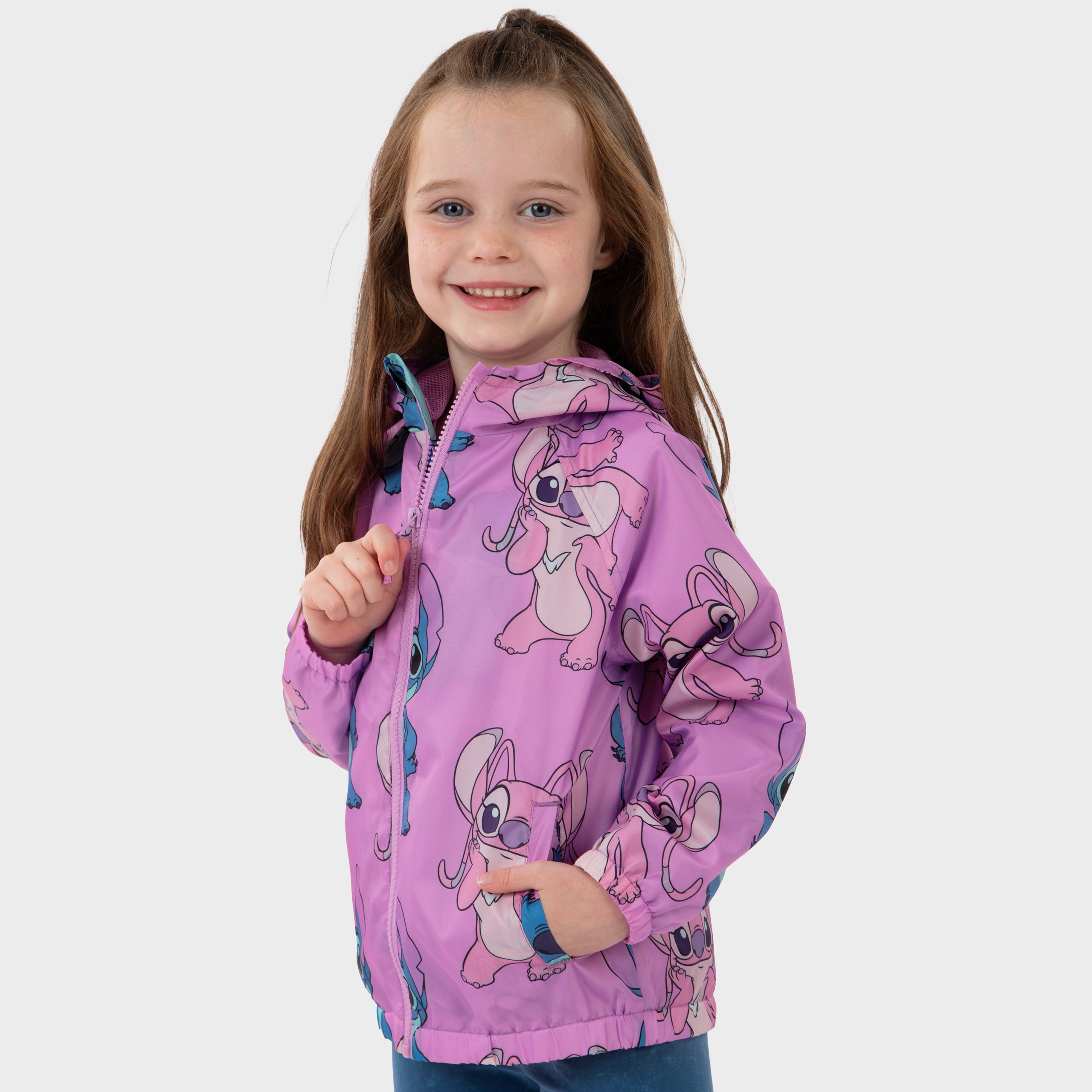 Lilo & Stitch Angel Purple Raincoat