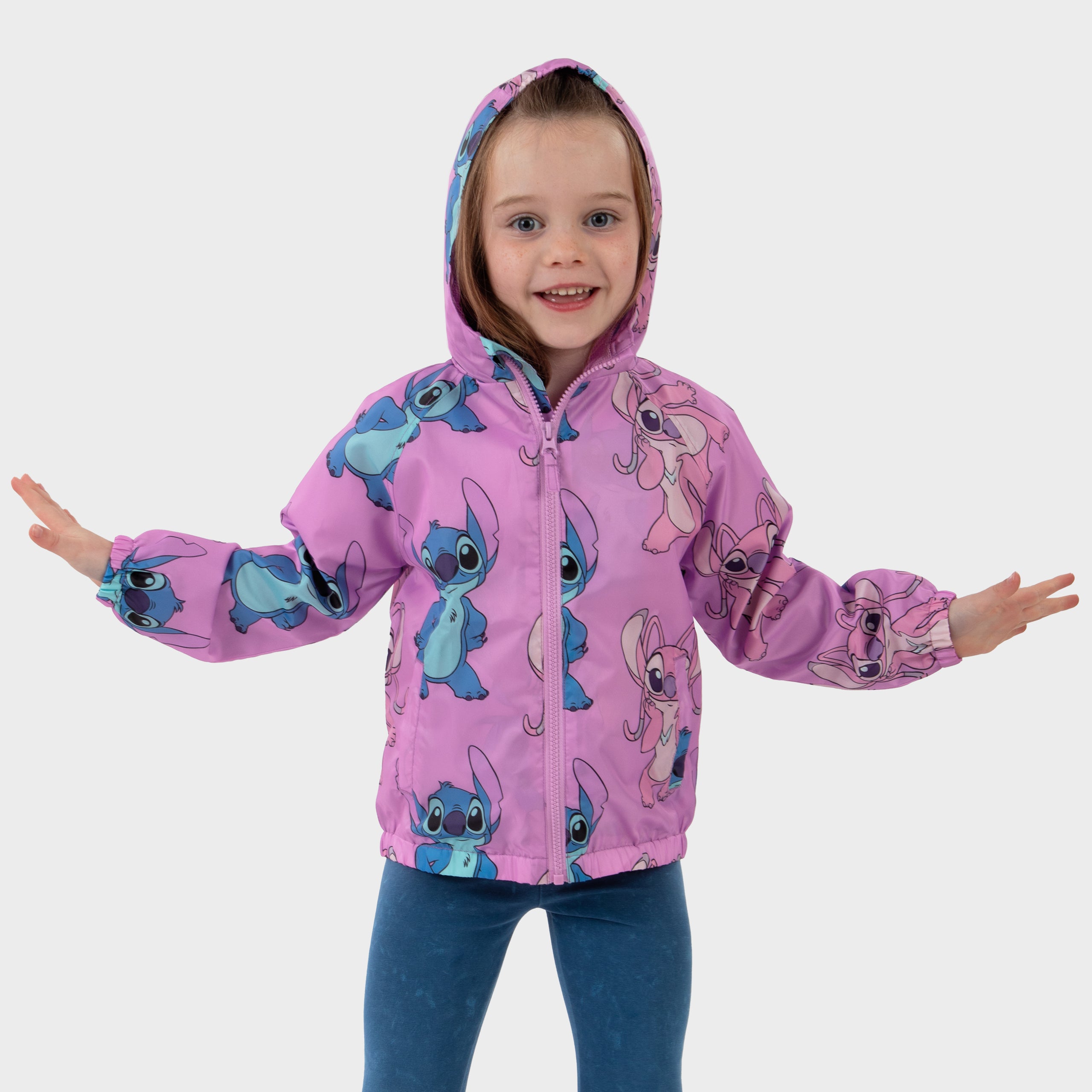 Lilo & Stitch Angel Purple Raincoat