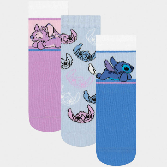 Disney Lilo And Stitch Pack Of 3 Socks