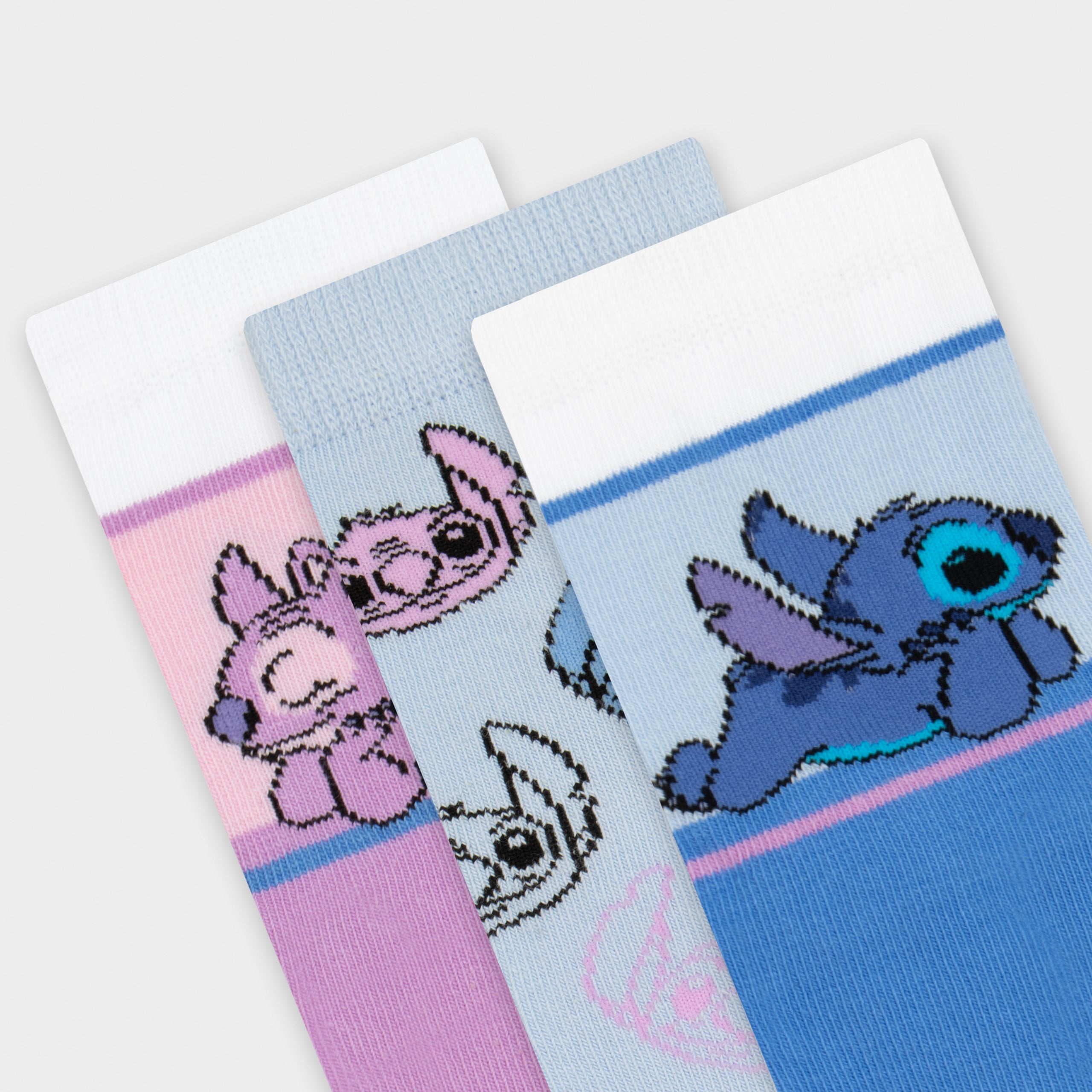 Disney Lilo And Stitch Pack Of 3 Socks