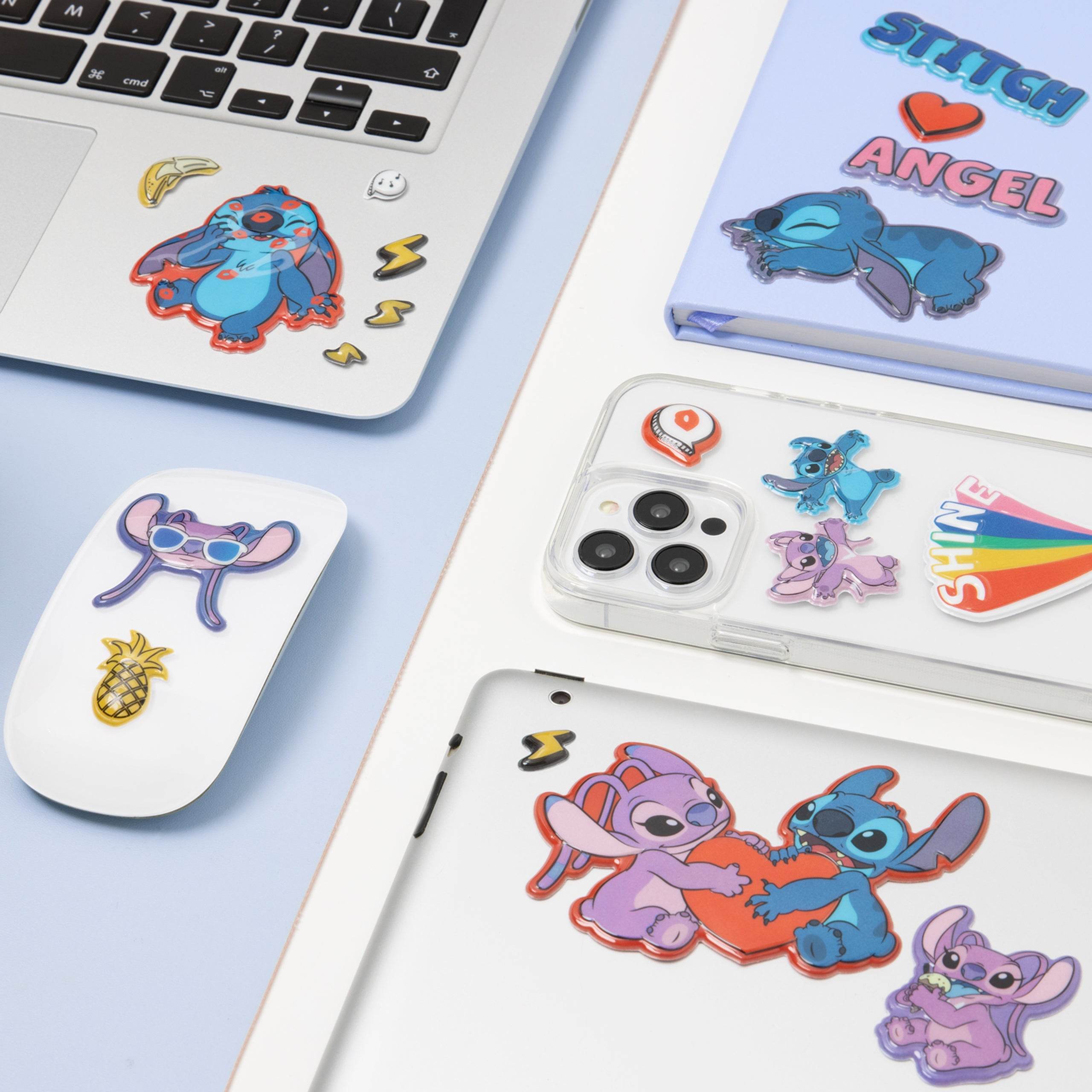 Disney Lilo and Stitch Puffy Gadget Decals | Gifting | Official ...