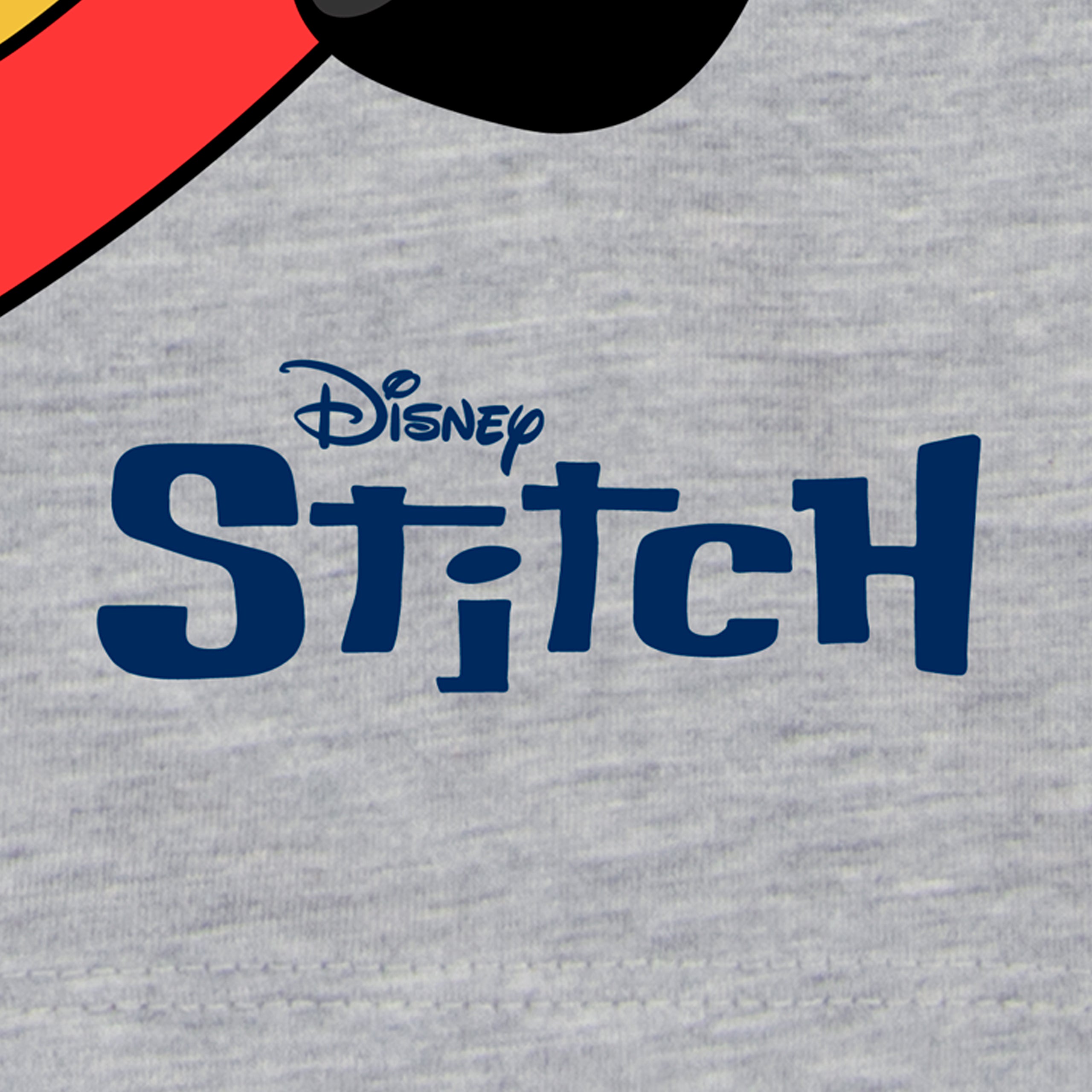 Lilo & Stitch Short Sleeve Grey Skater Stitch T-Shirt