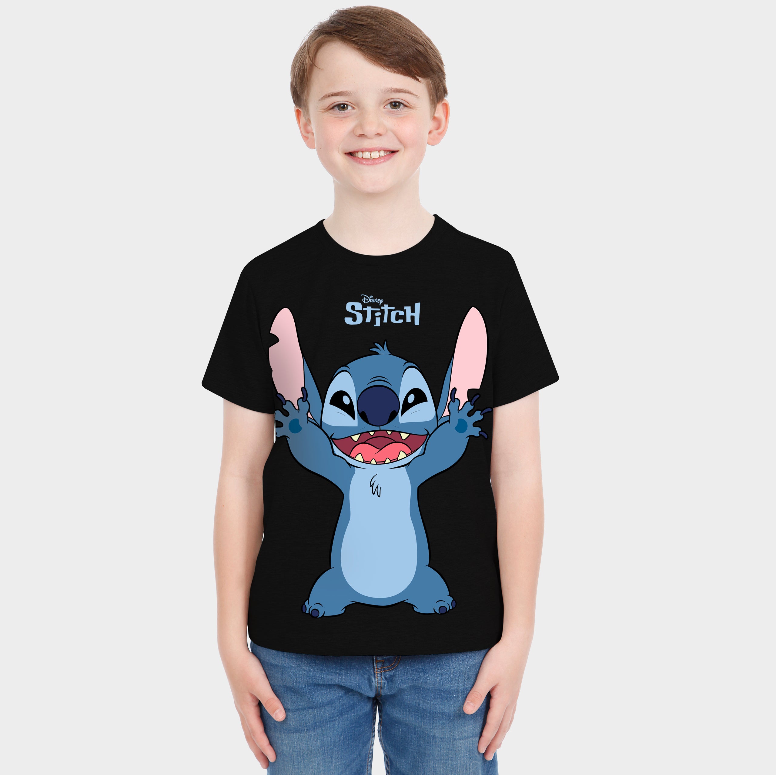 Disney Lilo & Stitch Short Sleeve T-Shirt - Happy Stitch