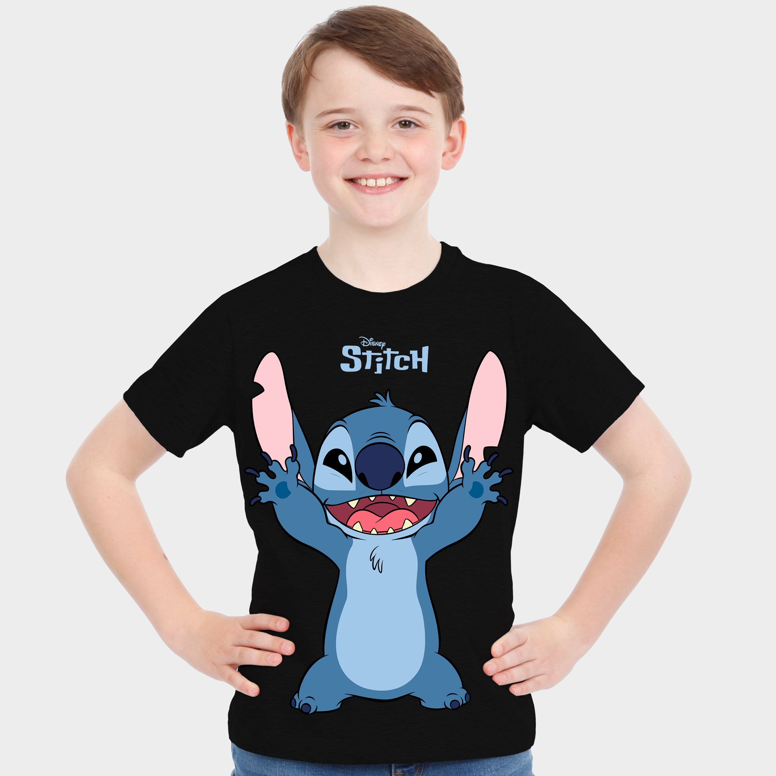 Disney Lilo & Stitch Short Sleeve T-Shirt - Happy Stitch