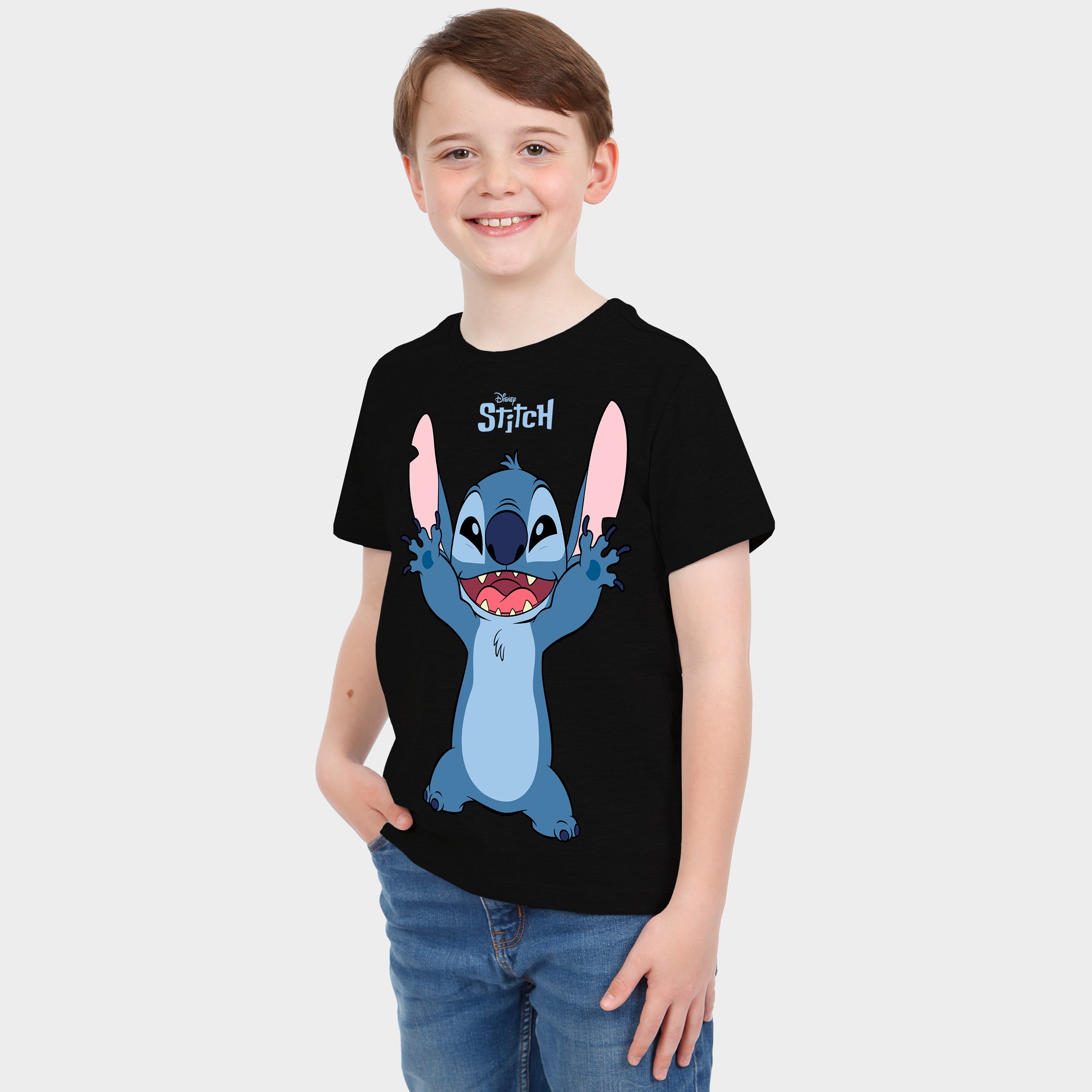Disney Lilo & Stitch Short Sleeve T-Shirt - Happy Stitch