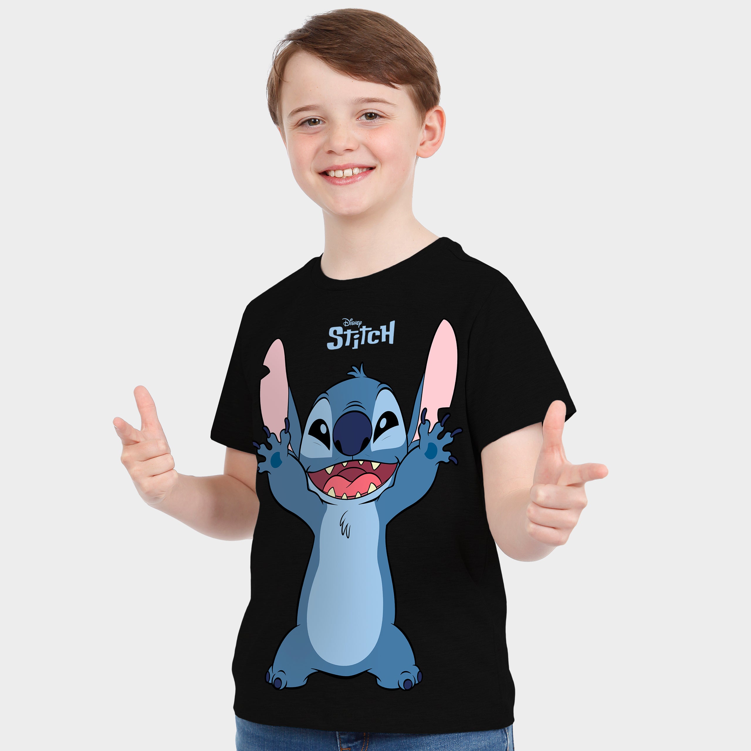 Disney Lilo & Stitch Short Sleeve T-Shirt - Happy Stitch