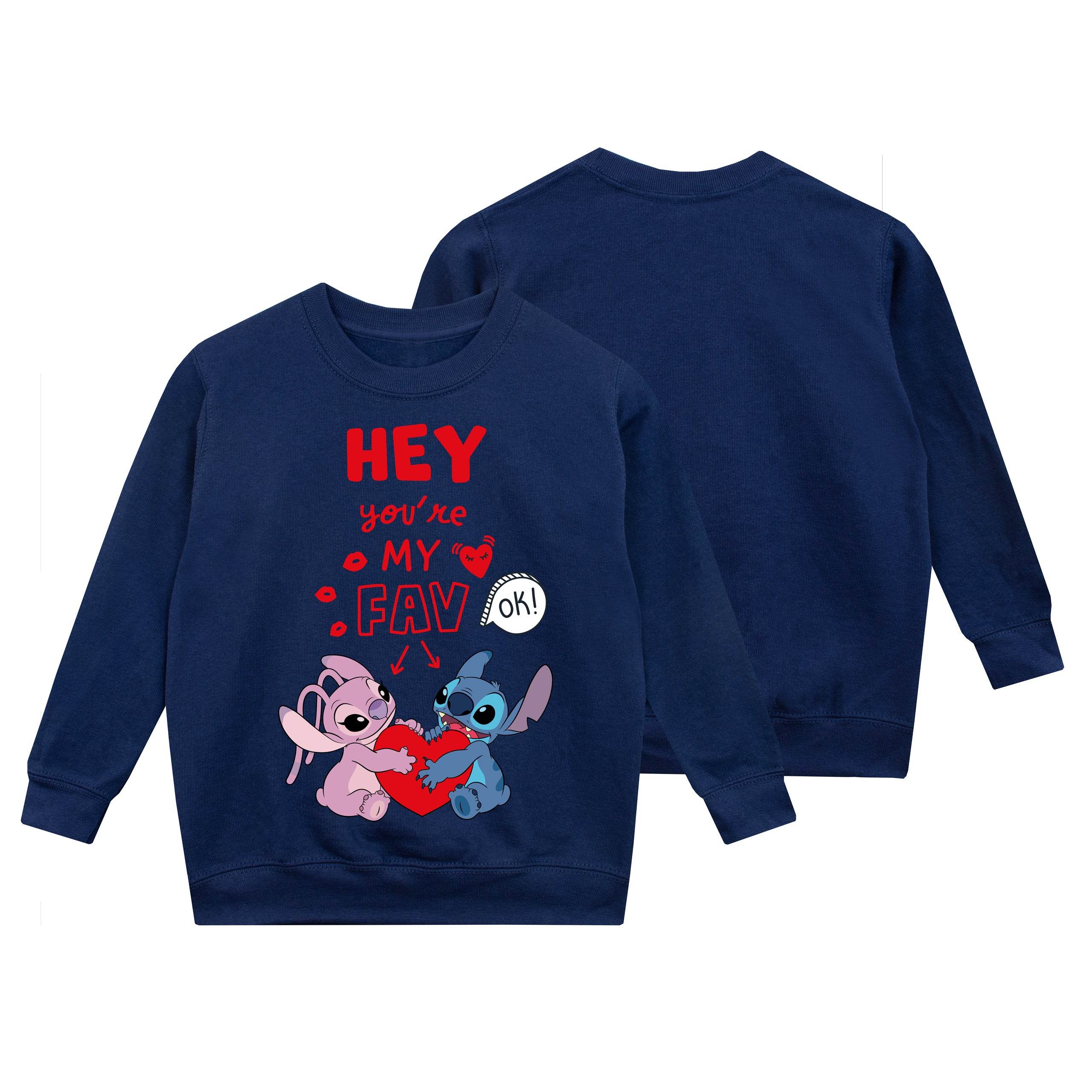 Womens Lilo and Stitch Valentines Sweatshirt - Character.com