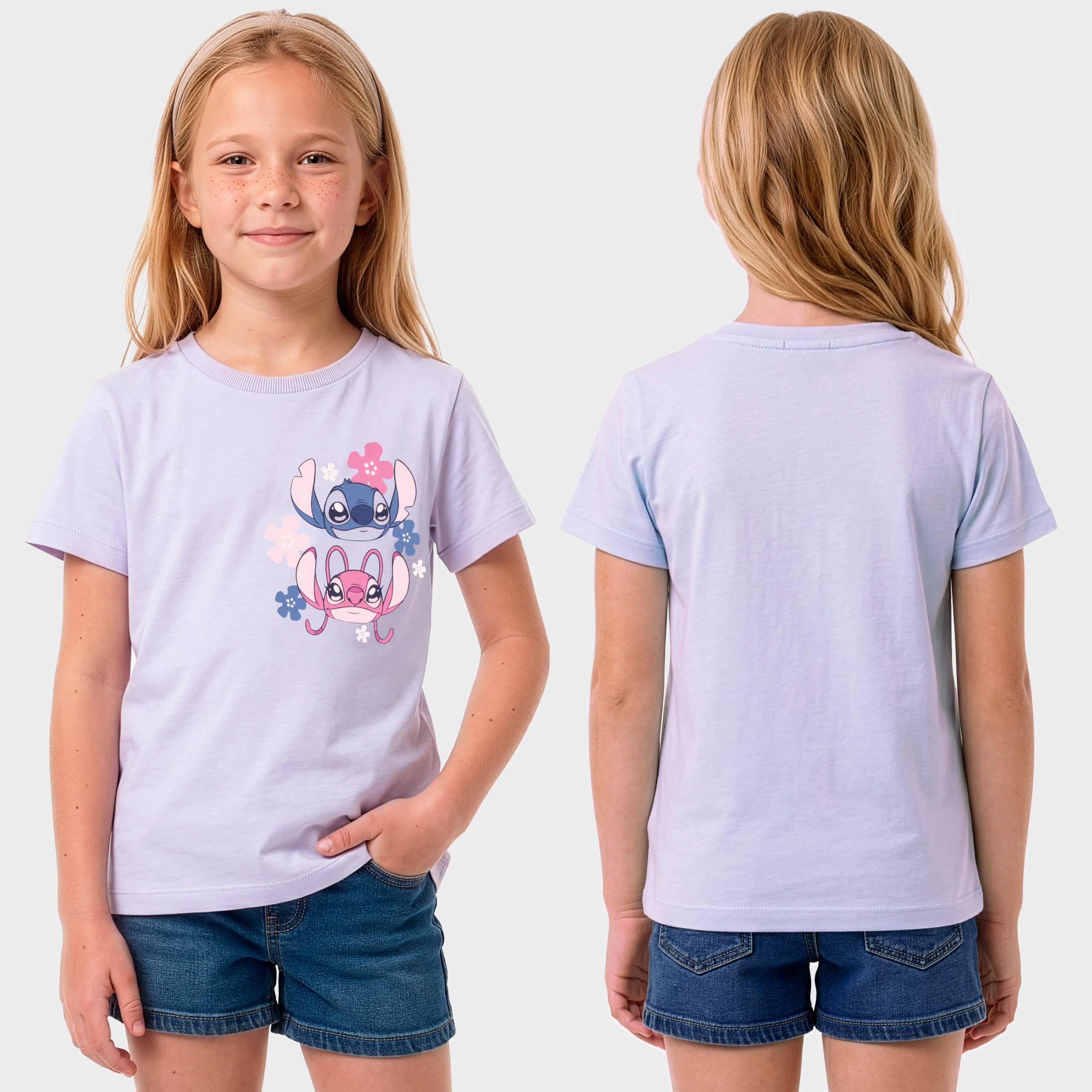 Disney Stitch And Angel 3 Pack T-Shirts