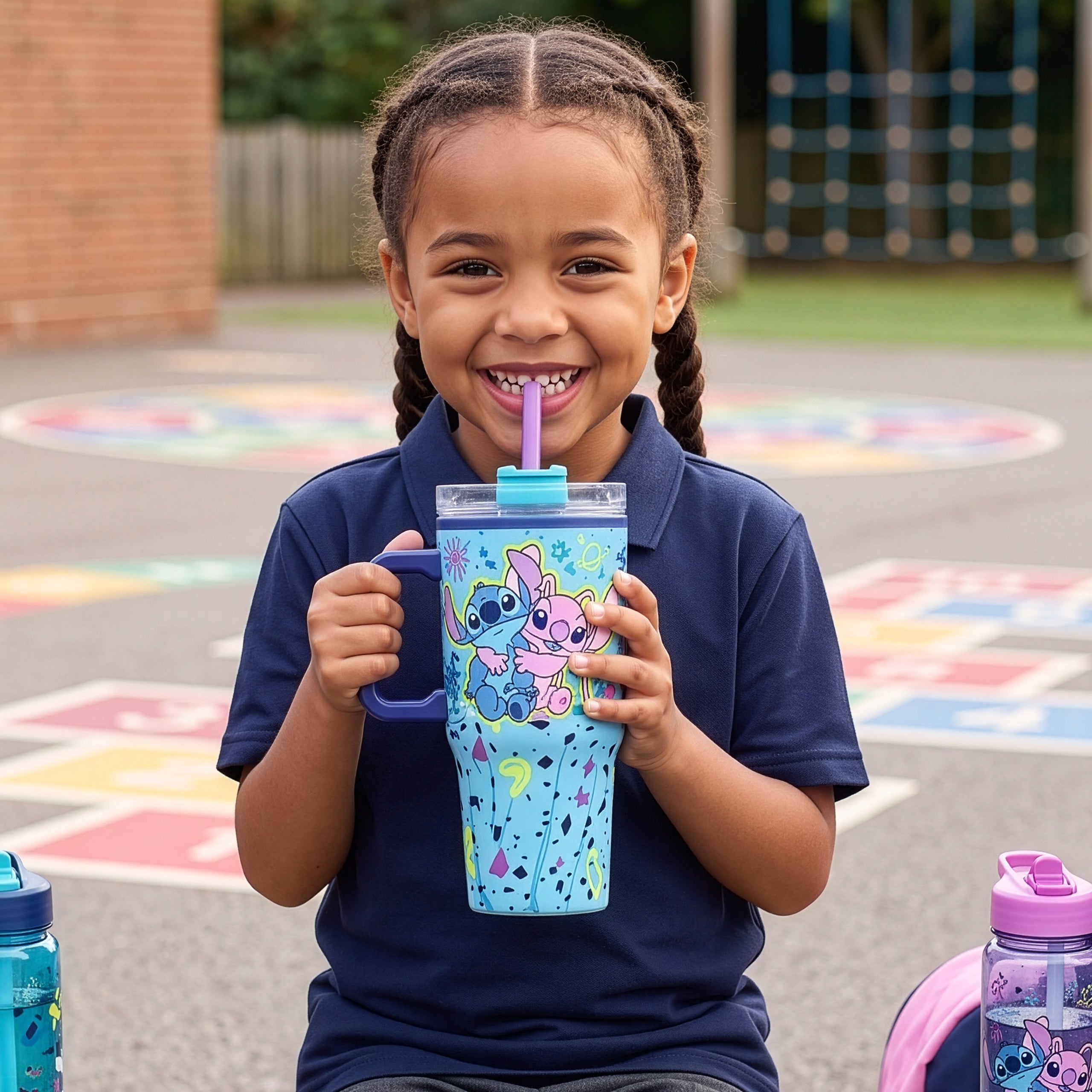 Lilo & Stitch Travel Mug With Stitch And Angel