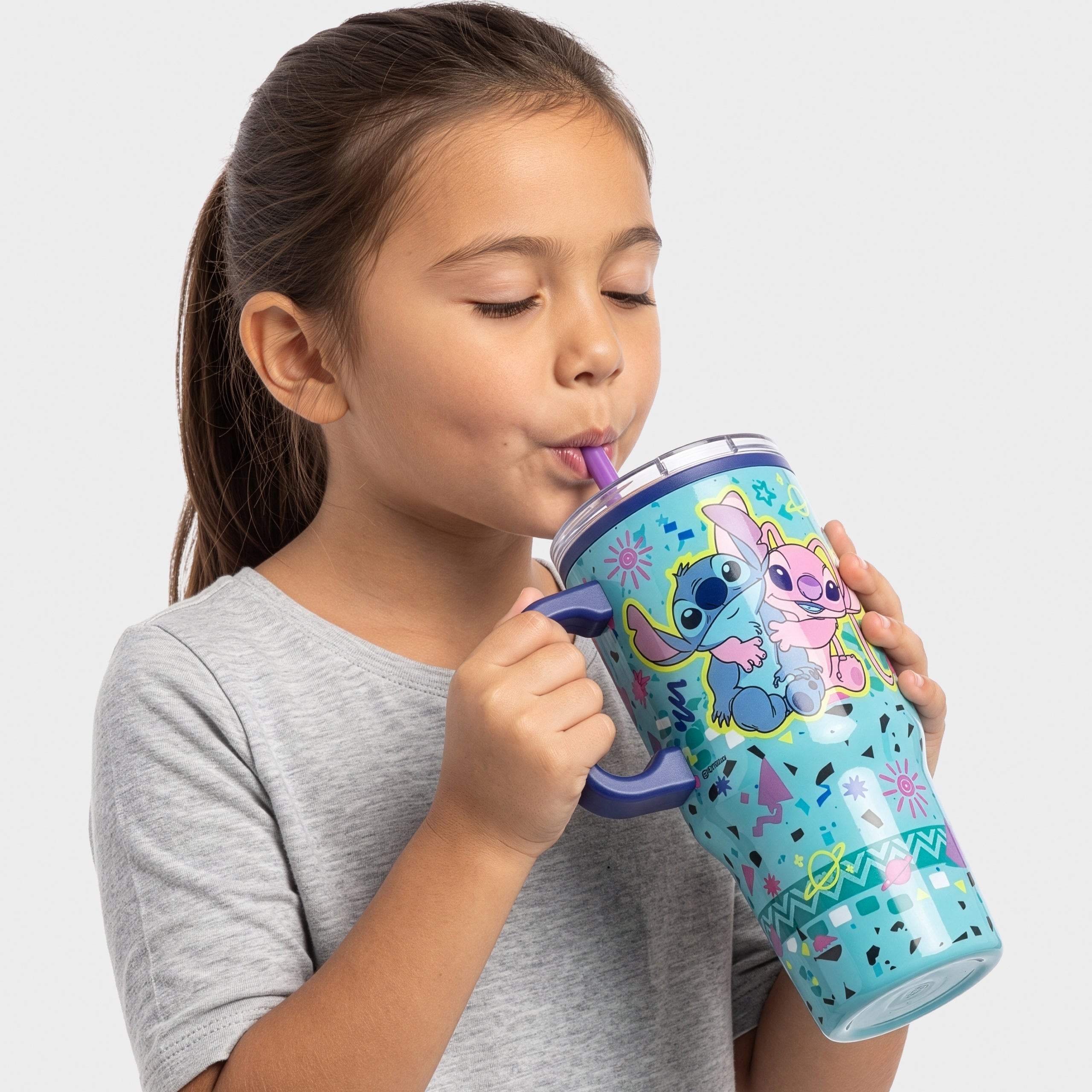 Lilo & Stitch Travel Mug With Stitch And Angel