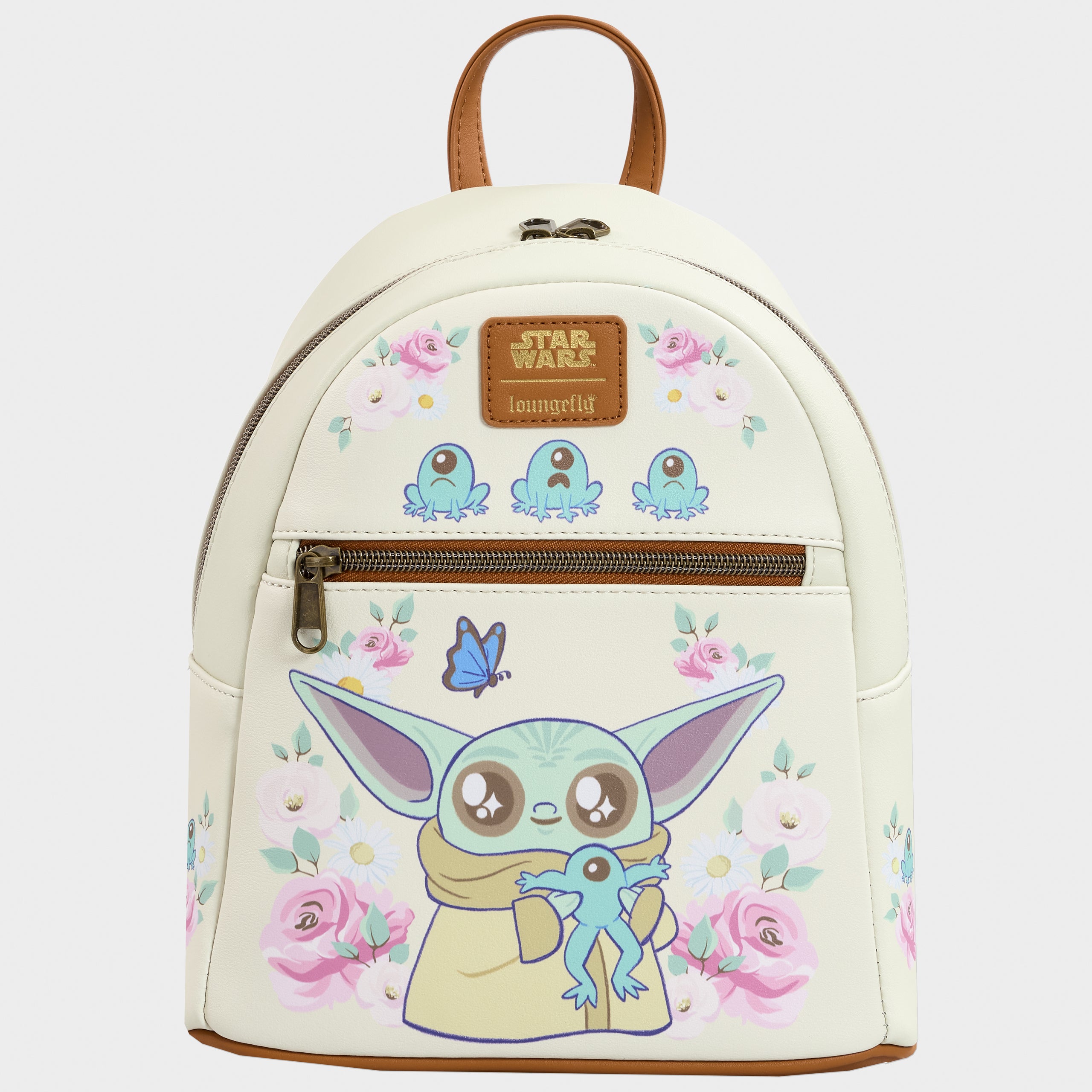 Star Wars Loungefly Grogu With Frogs Mini Backpack