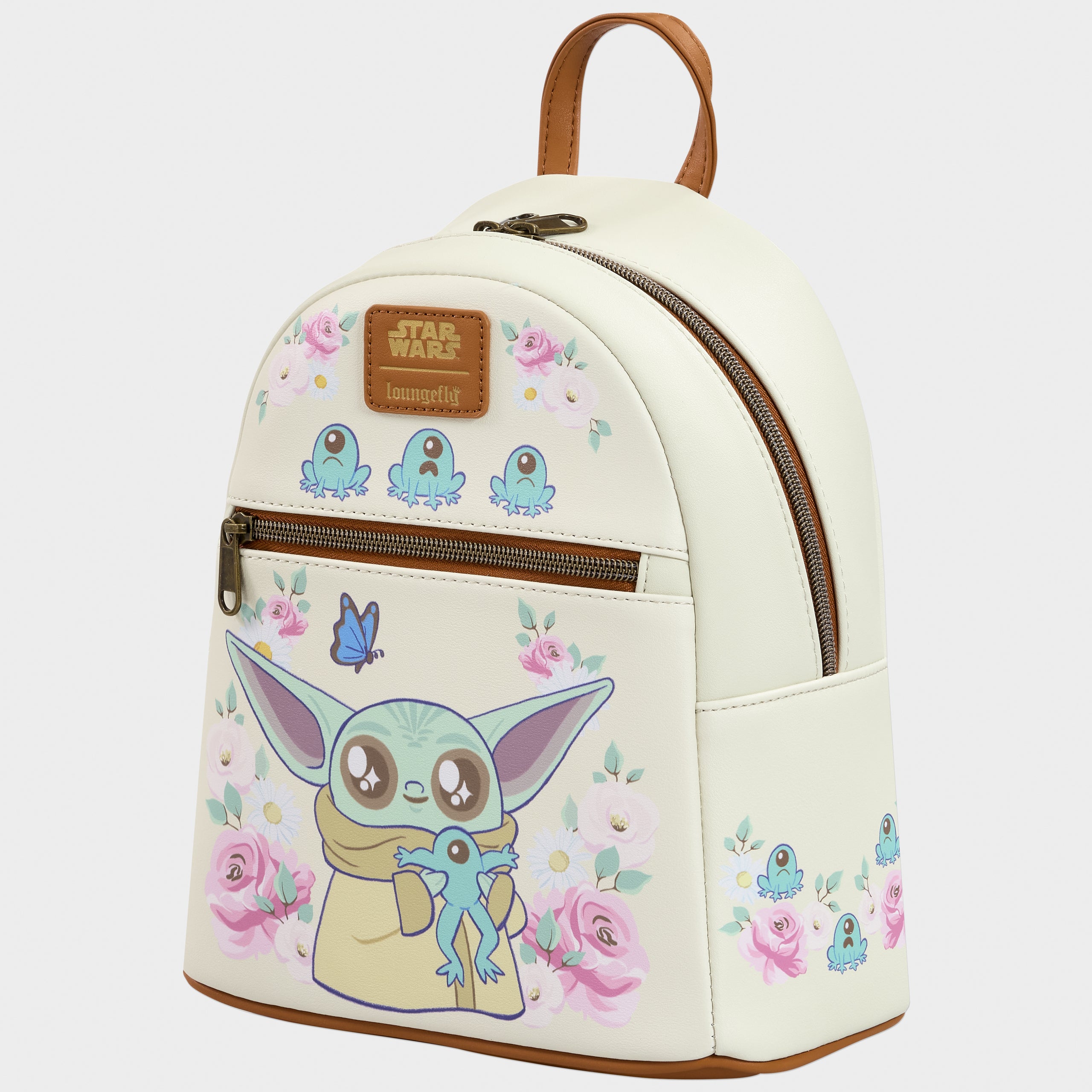Star Wars Loungefly Grogu With Frogs Mini Backpack