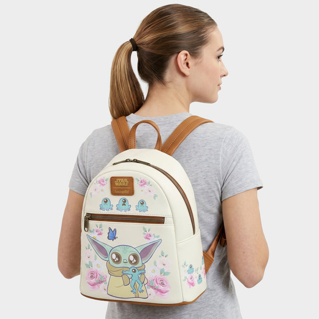 Star Wars Loungefly Grogu With Frogs Mini Backpack