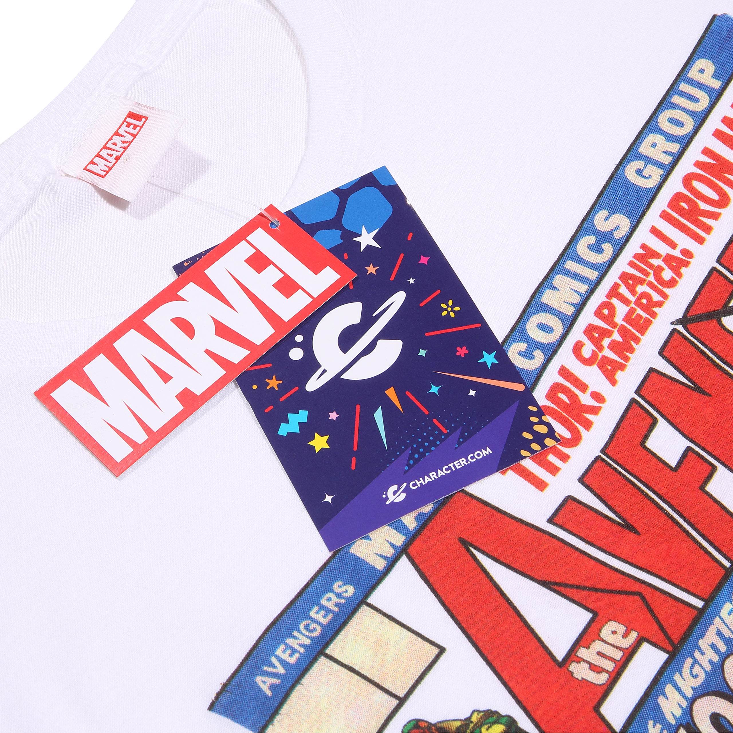 Marvel Herren T-Shirt „Best Dad Ever Captain America“ – Grau Melange, Offizielles Lizenzprodukt