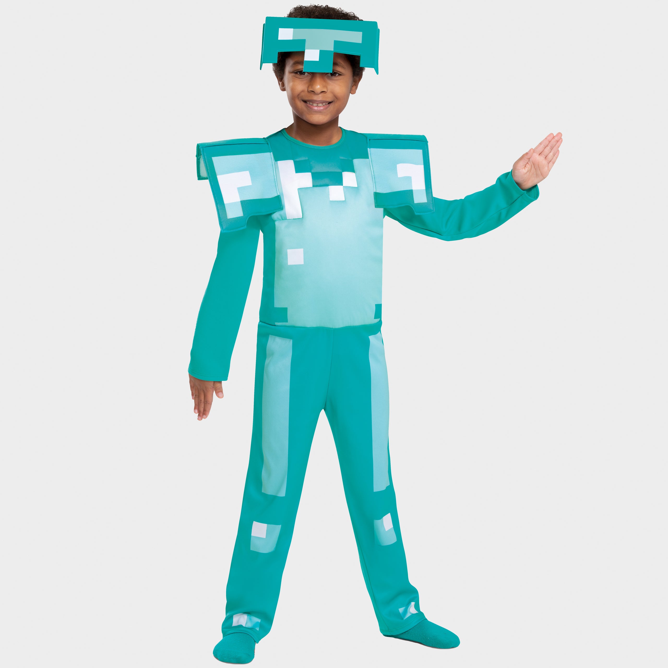 Minecraft Diamond Armour Fancy Dress Costume