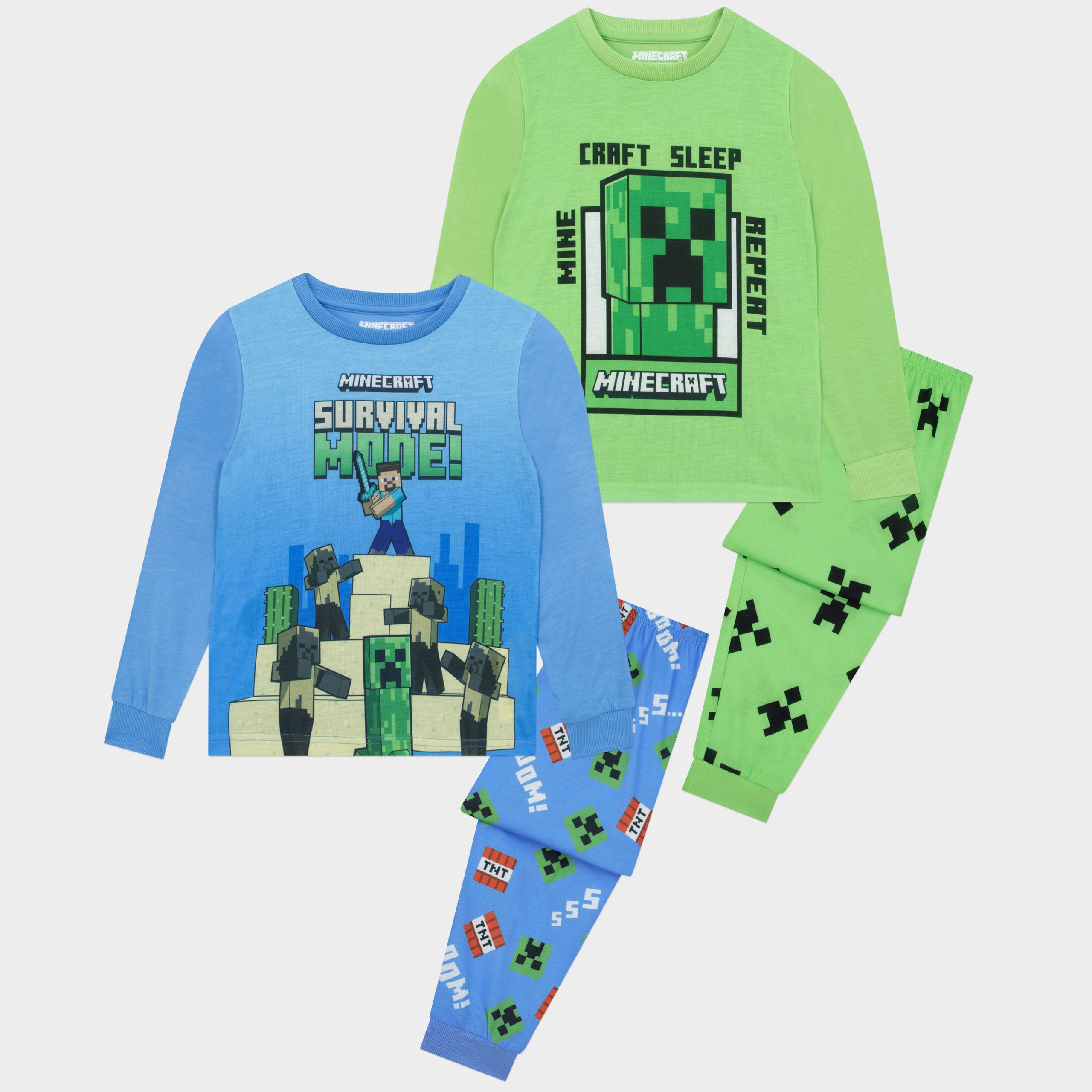 Minecraft 2-Pack Multi Long Pyjamas