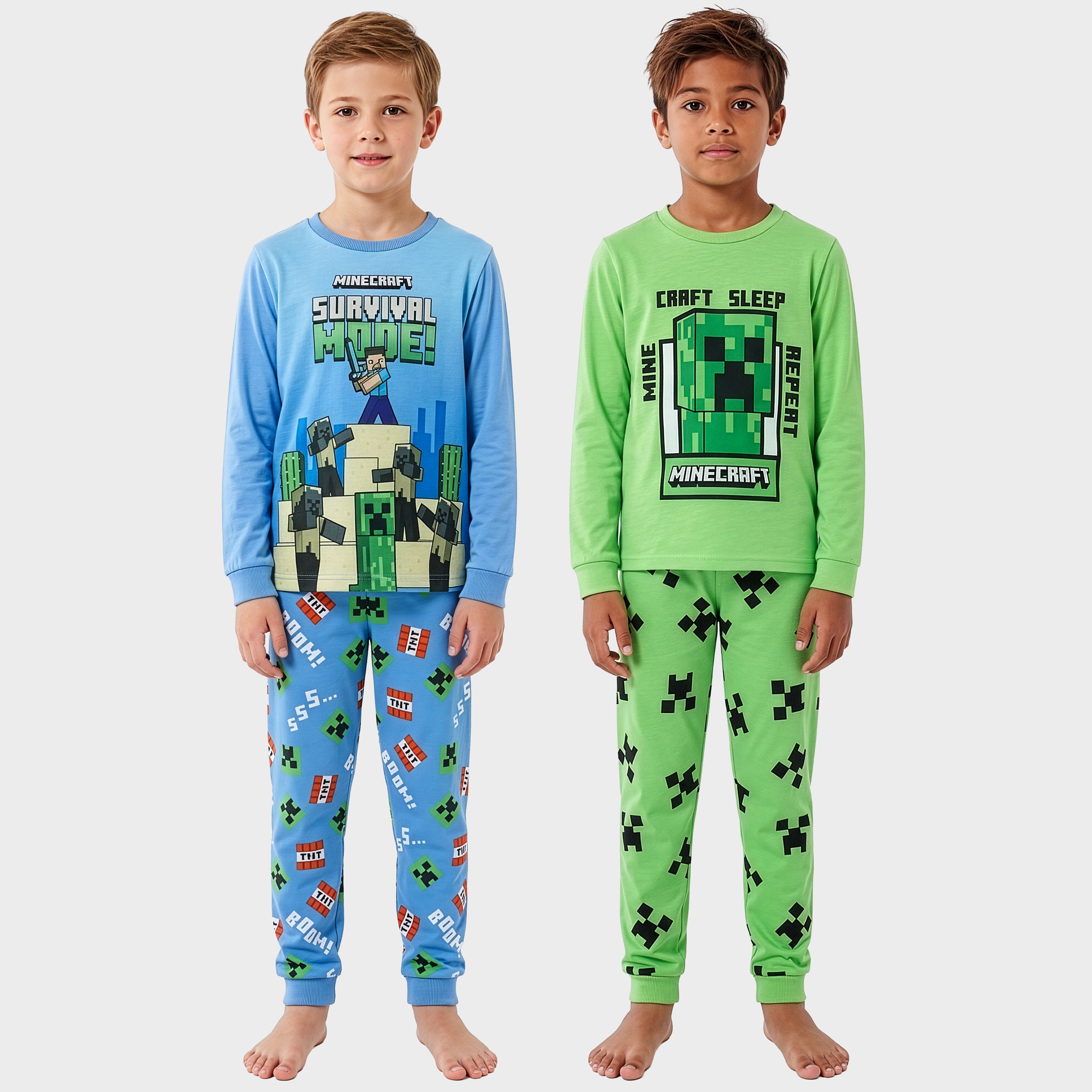 Minecraft 2-Pack Multi Long Pyjamas