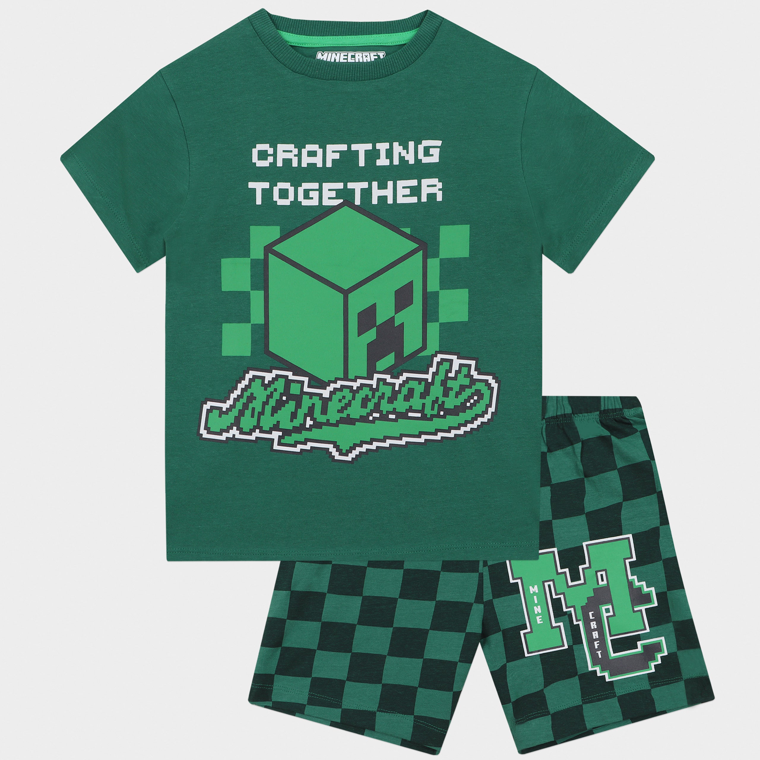 Minecraft Short Pyjamas - Crafting Together