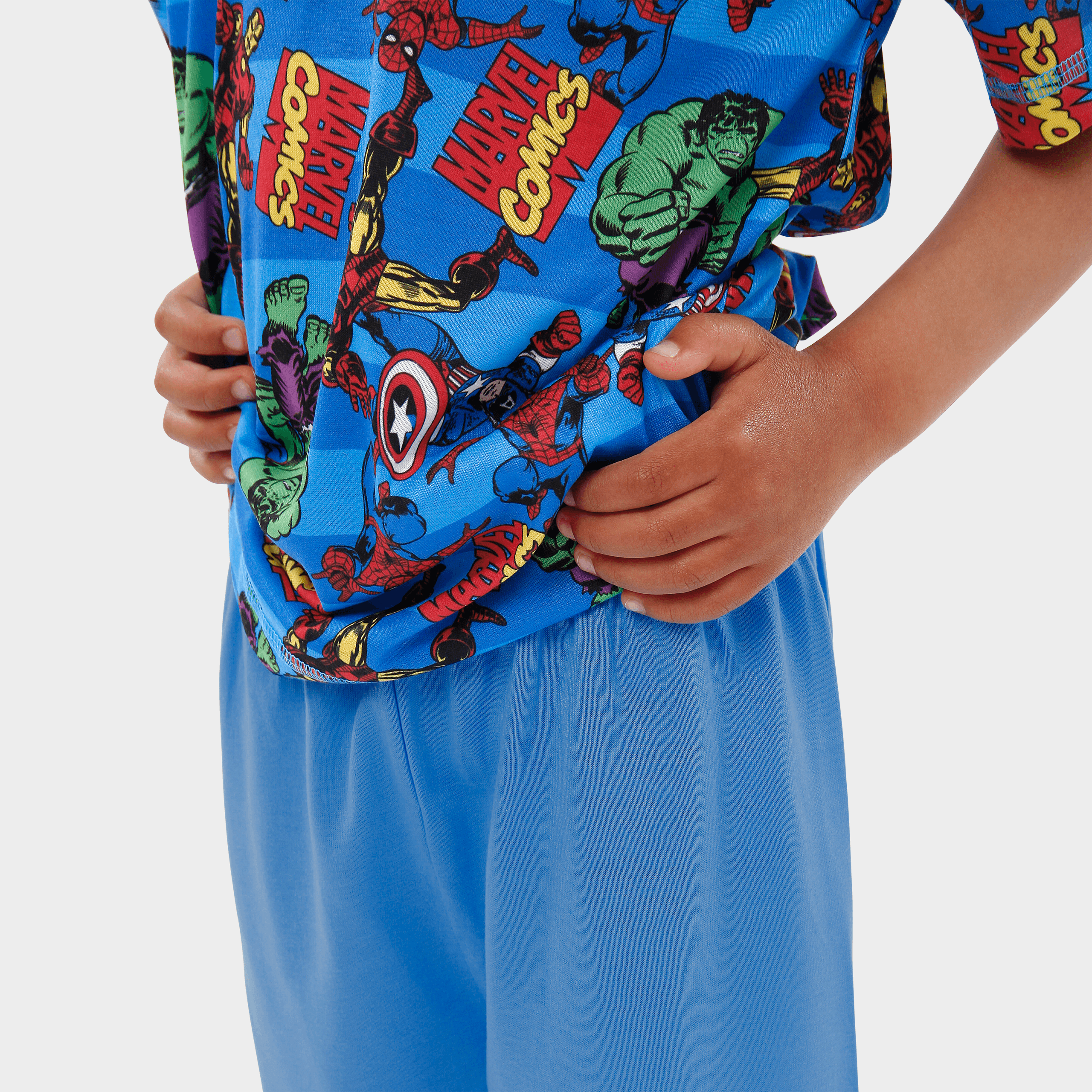 Marvel Captain America Pyjama Set Jungen - Offizieller Superhelden Schlafanzug