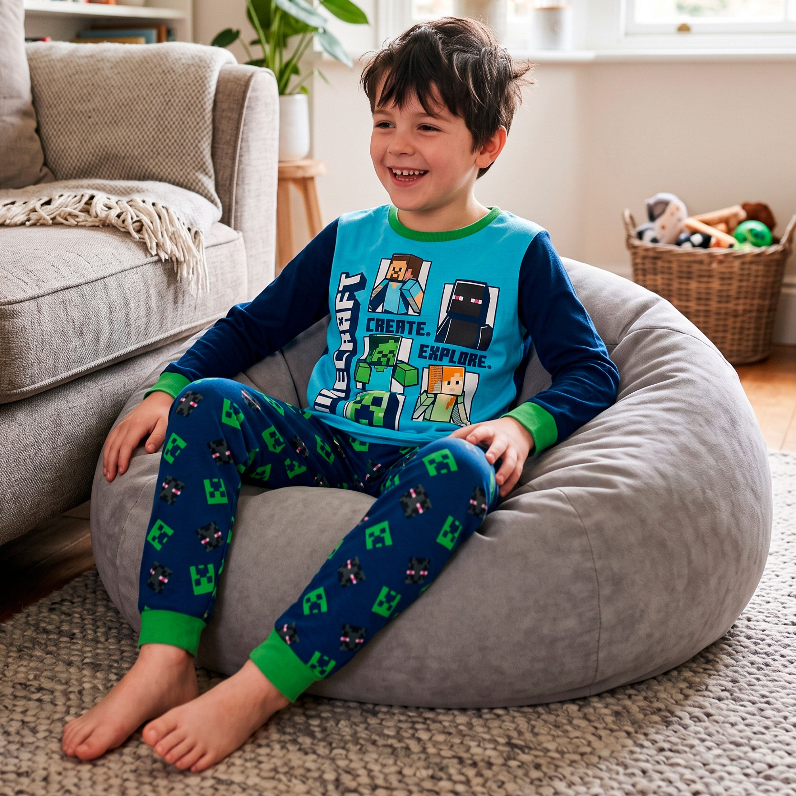 Minecraft Boys Pyjama Set - Creeper