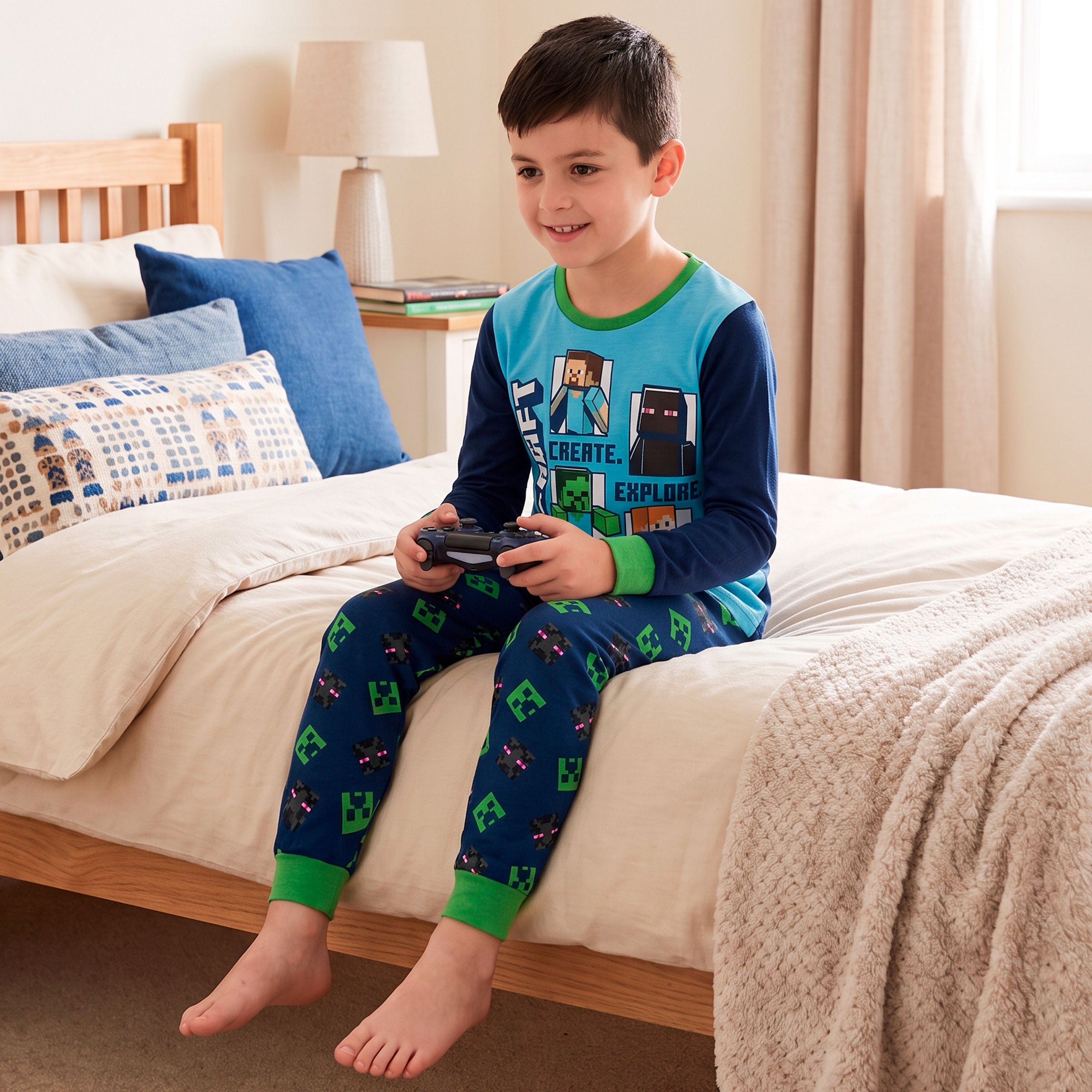 Minecraft Boys Pyjama Set - Creeper