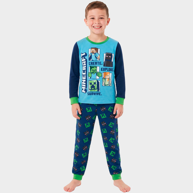 Minecraft Boys Pyjama Set - Creeper