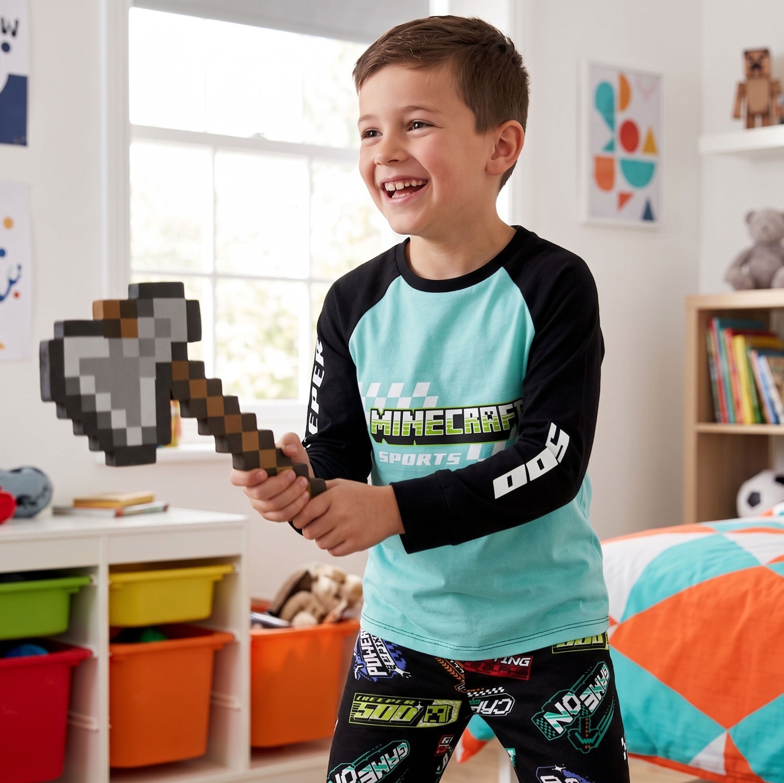 Minecraft Sports Club Long Sleeve Pyjamas