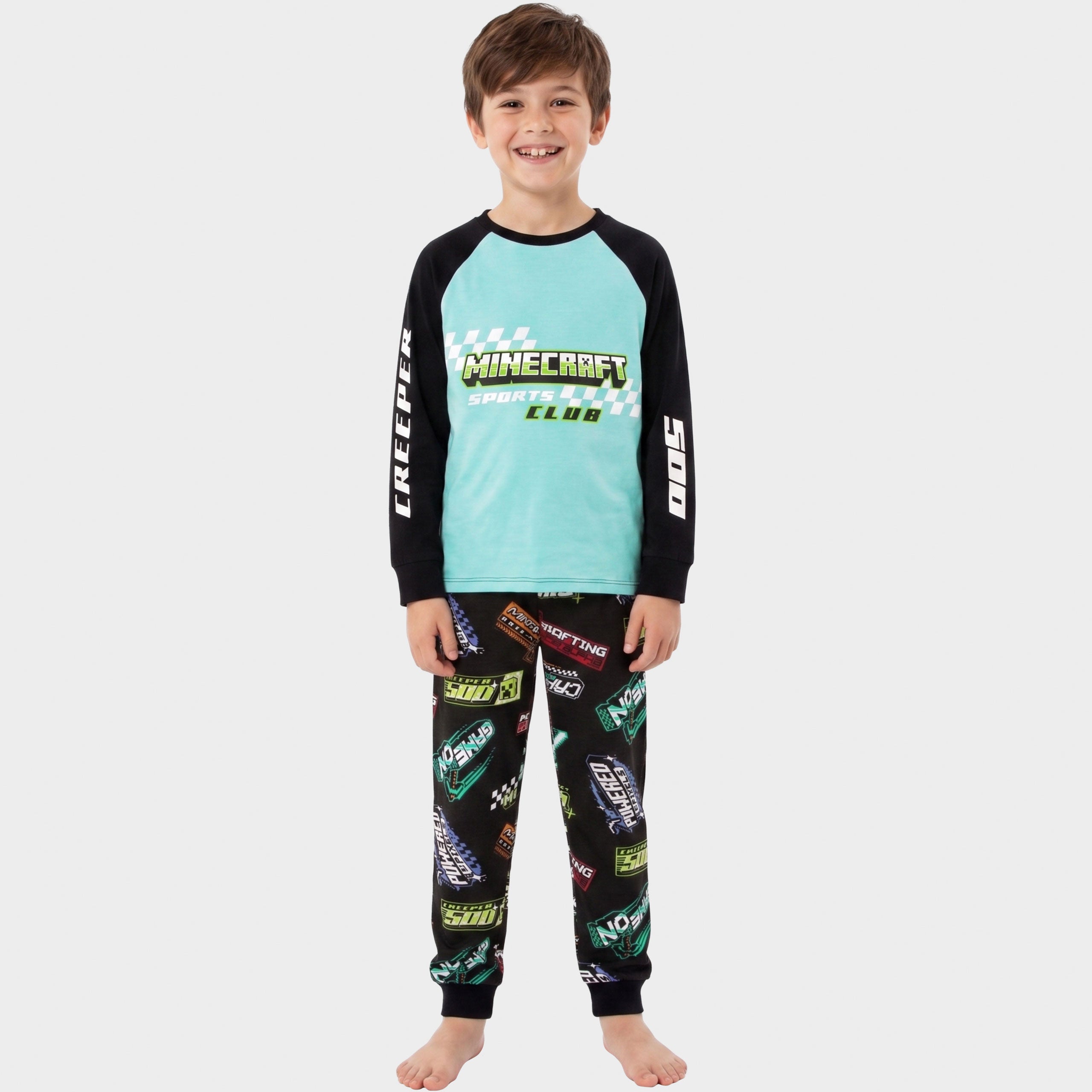 Minecraft Sports Club Long Sleeve Pyjamas