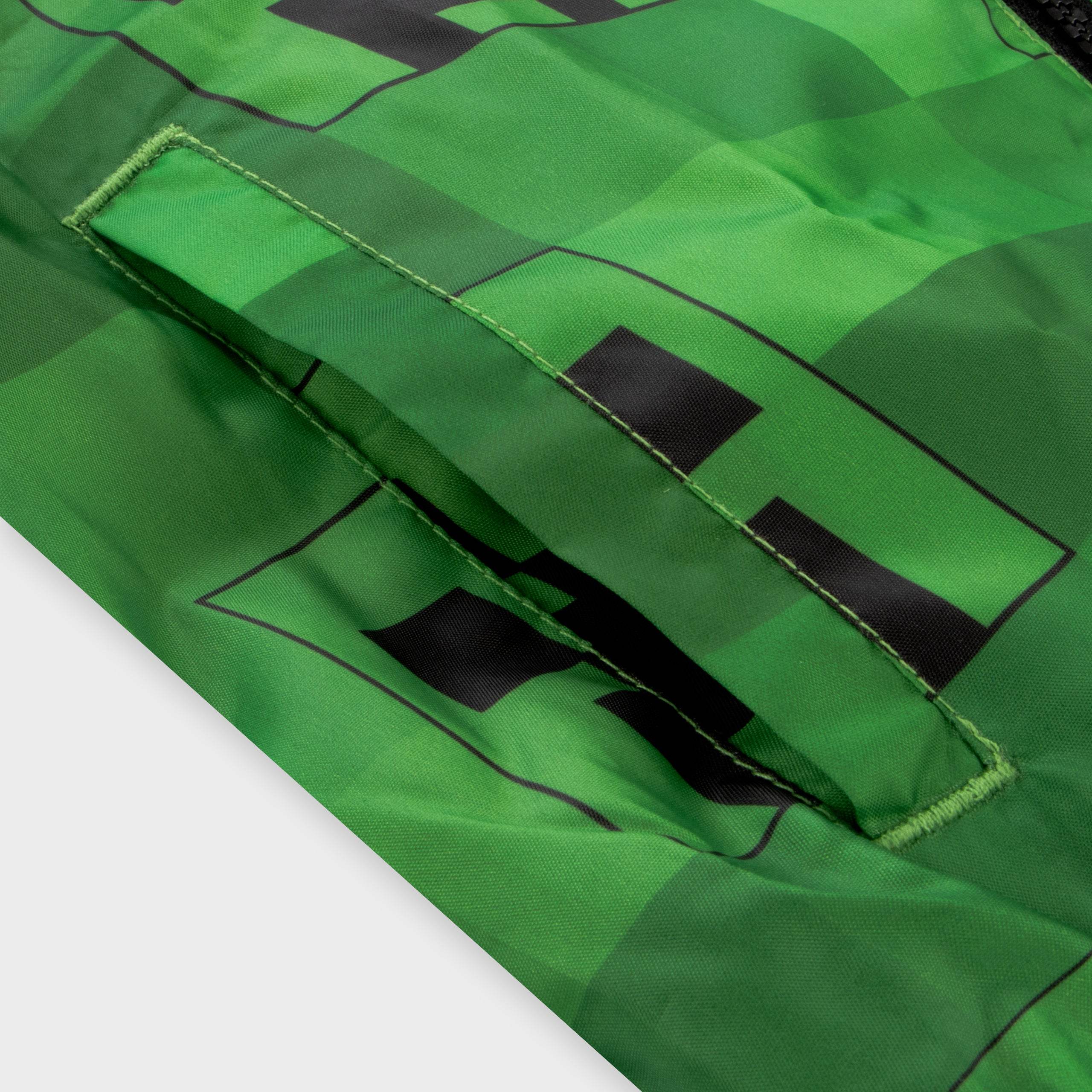 Minecraft Creeper Rain Coat - Green - Character.com