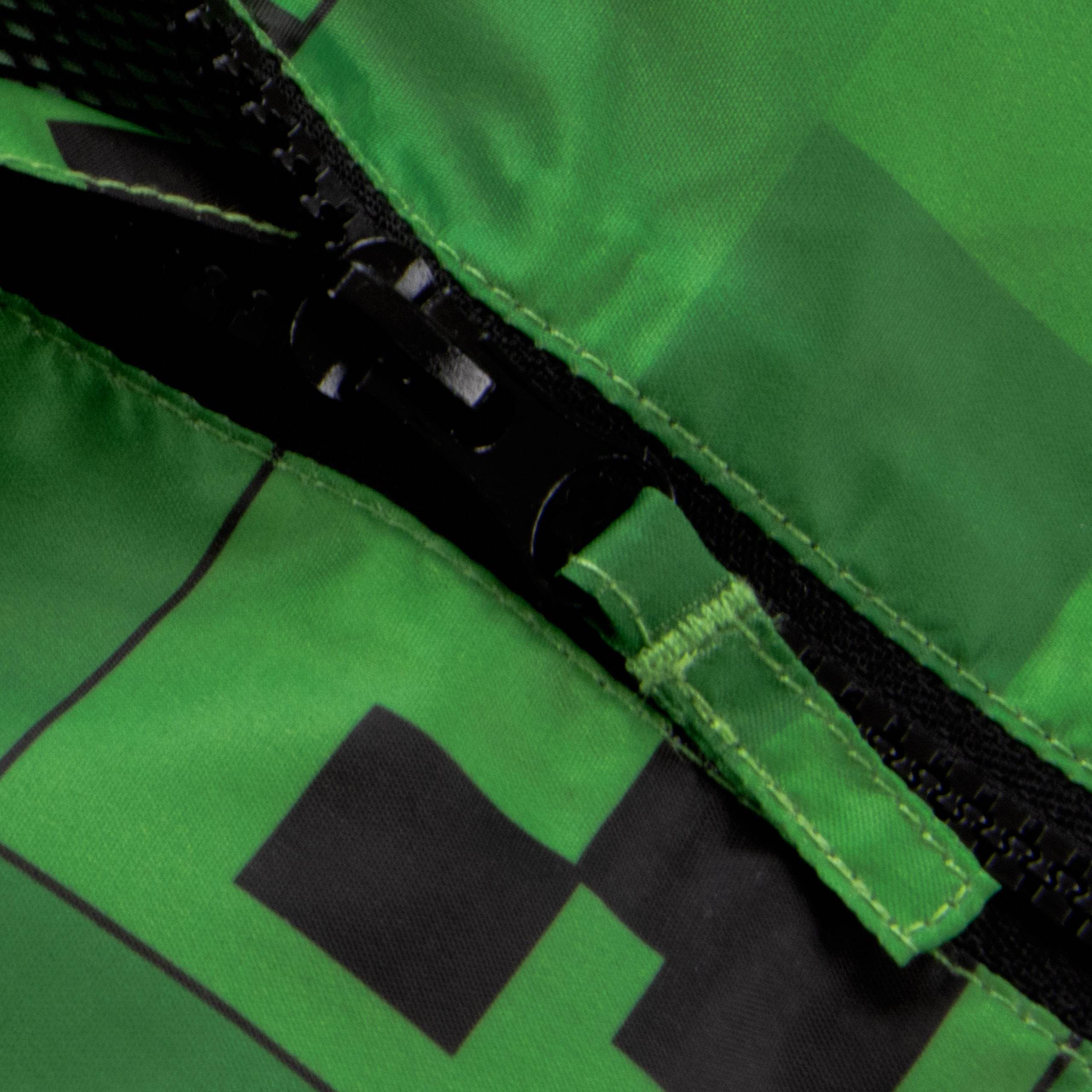 Minecraft Creeper Rain Coat - Green - Character.com