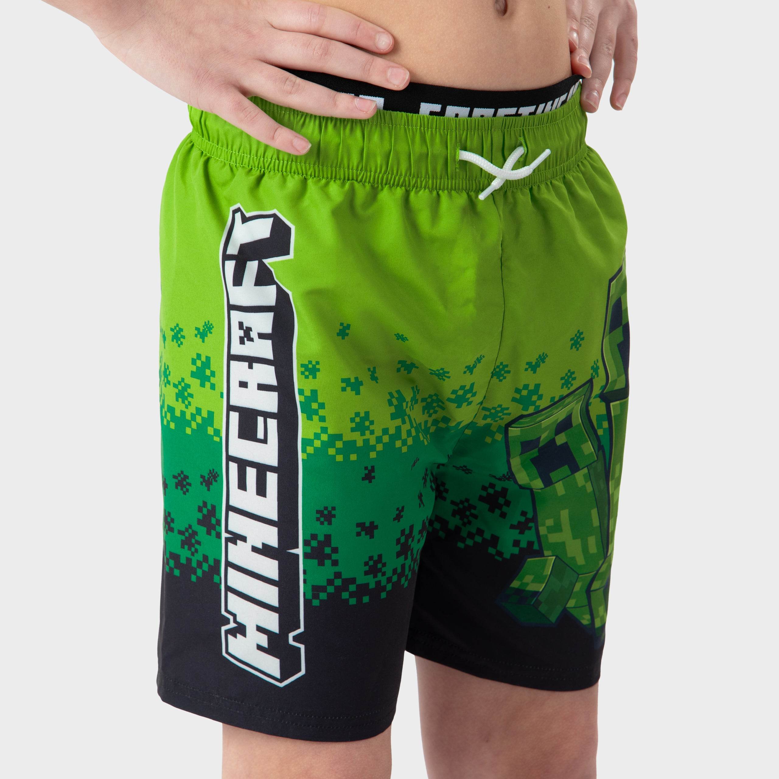 Minecraft Swim Shorts - Creeper - Character.com