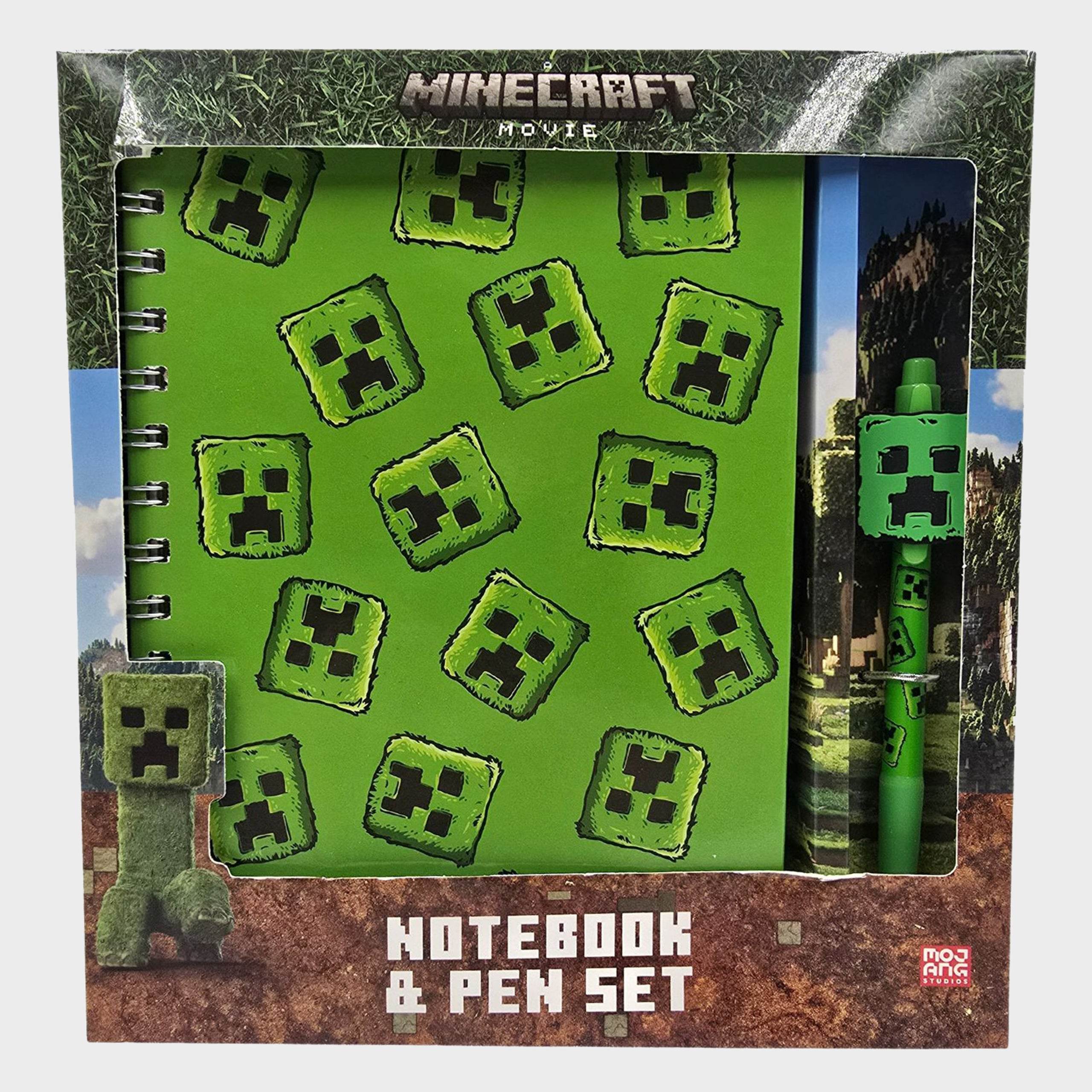 Minecraft Stationary Notebook And Pen Set - Character.com