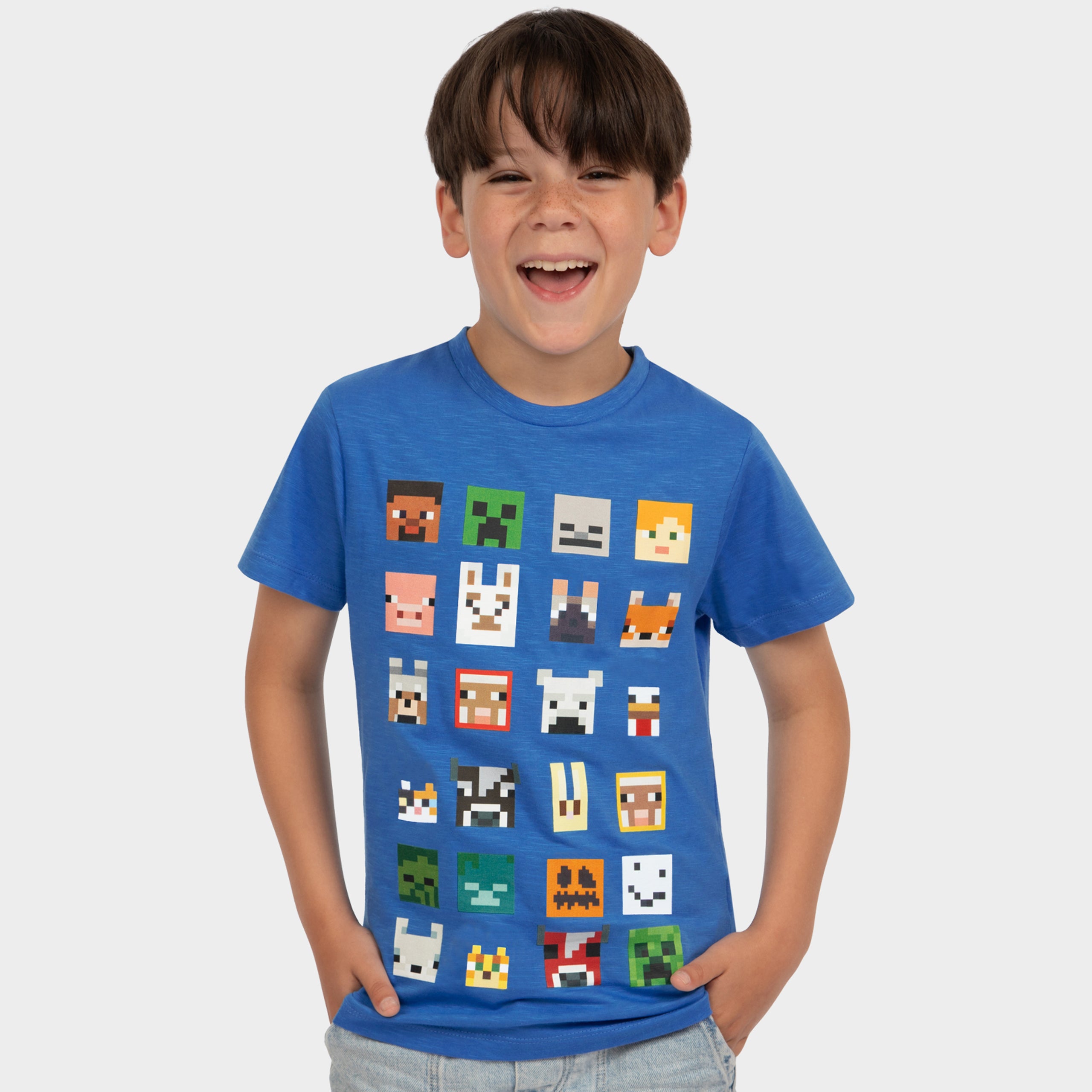 Minecraft T-Shirt – Blau
