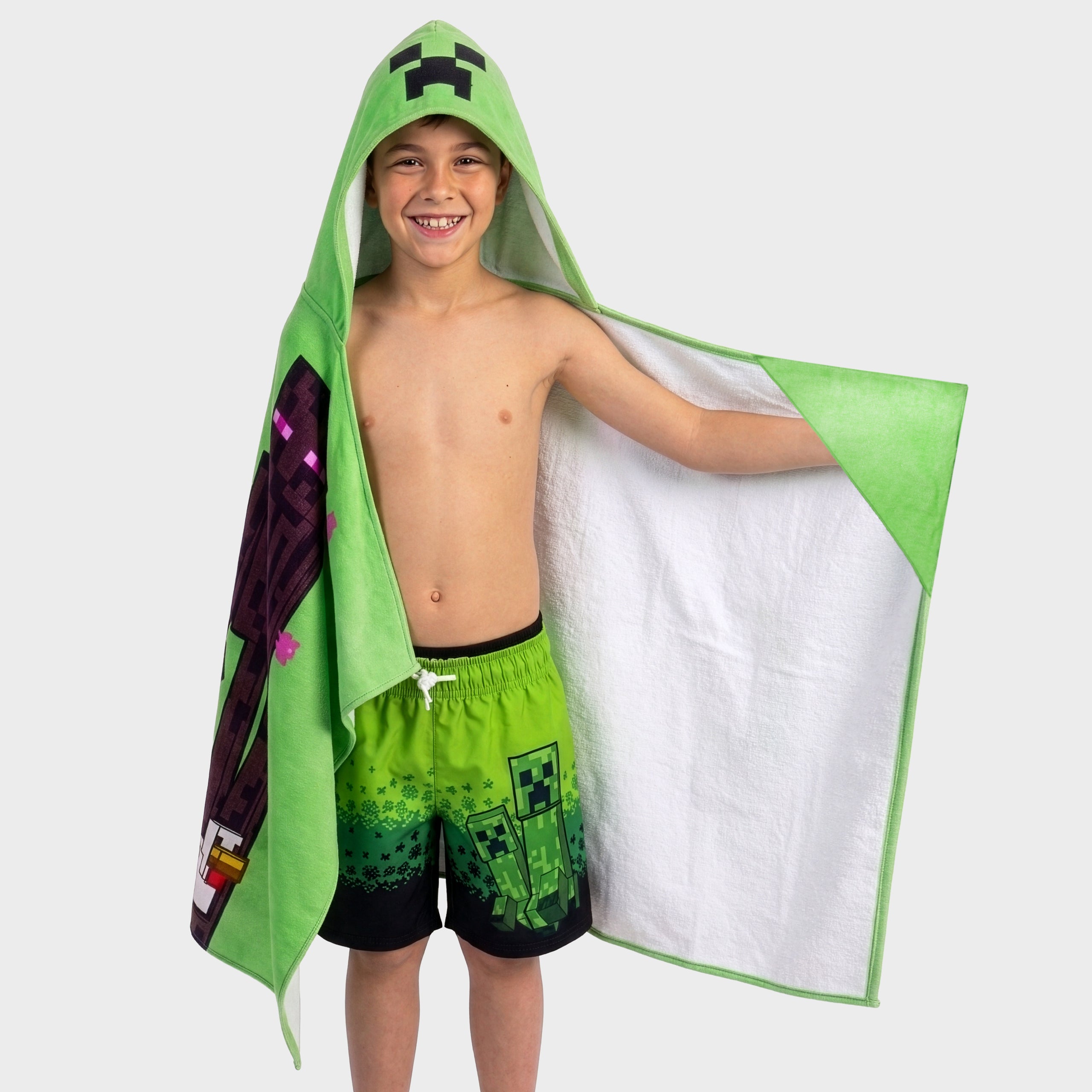 Minecraft Swimming And Beach Wrap Towel