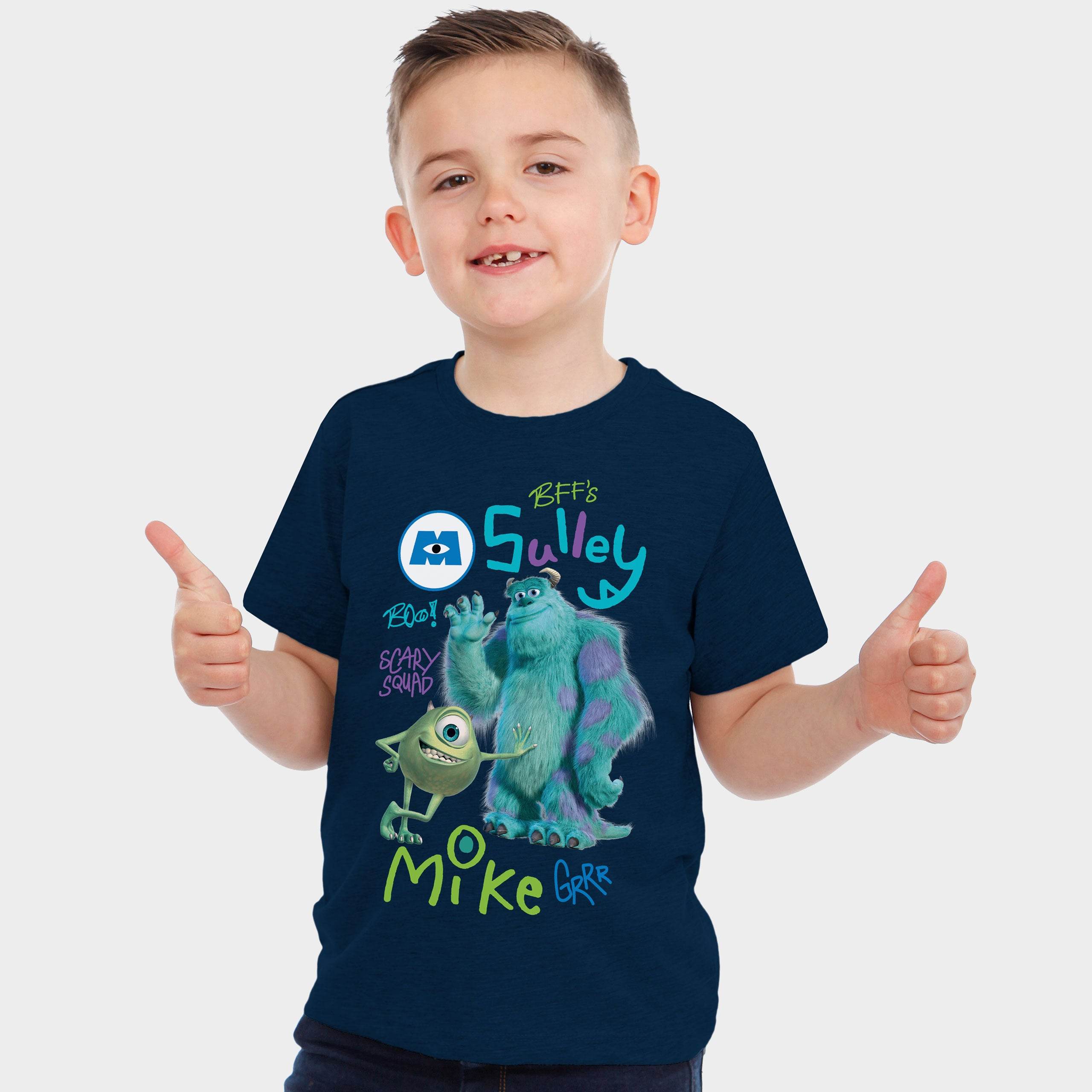 Monsters Inc T-Shirt - Navy Sully And Mike - Character.com