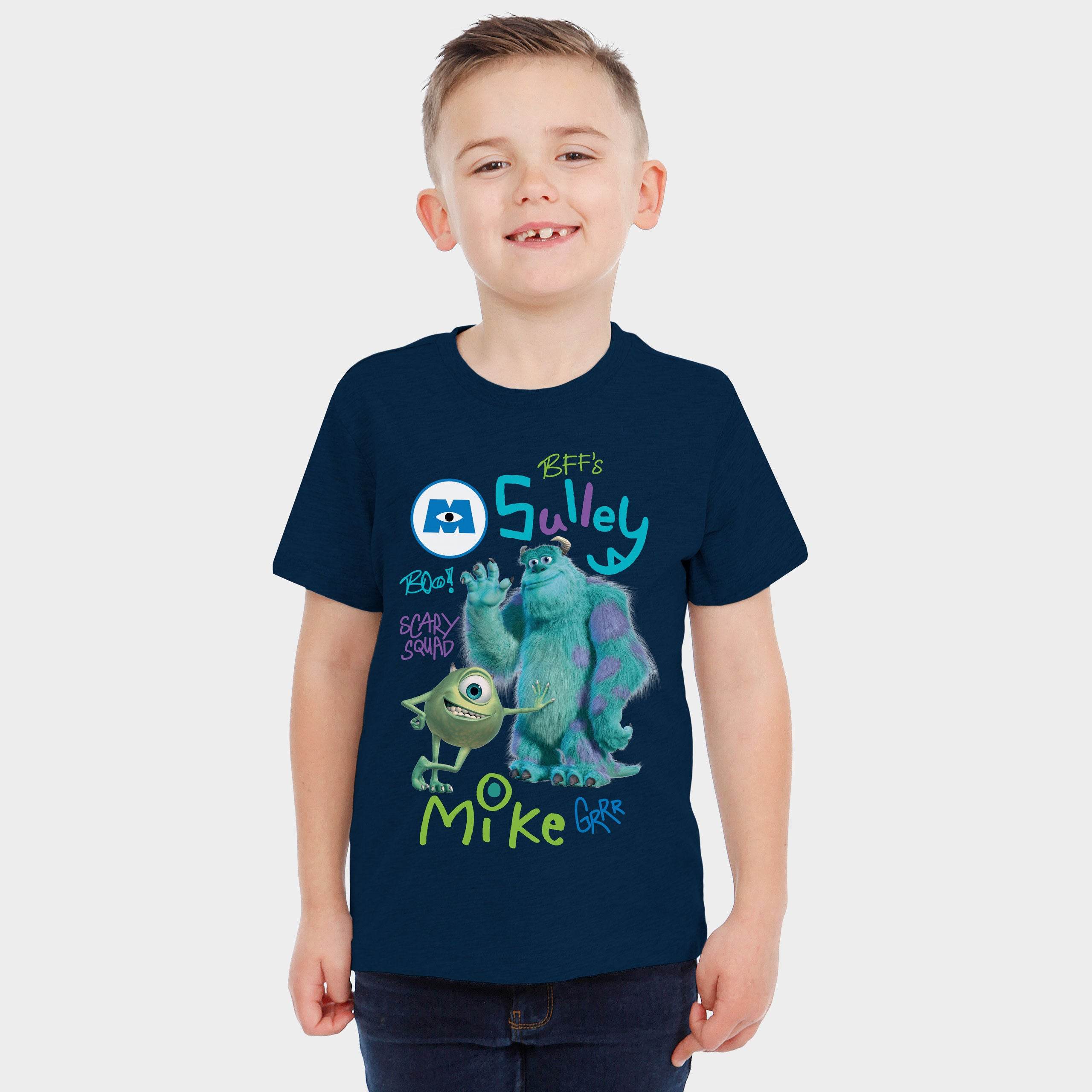 Monsters Inc T-Shirt - Navy Sully And Mike - Character.com