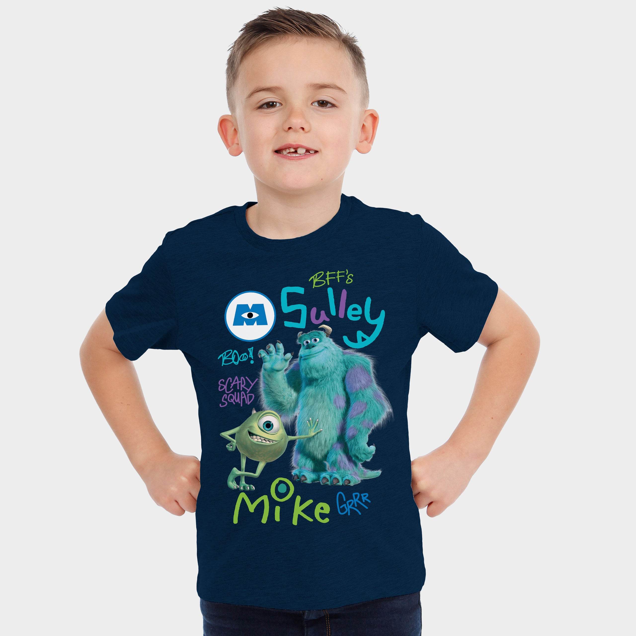 Monsters Inc T-Shirt - Navy Sully And Mike - Character.com