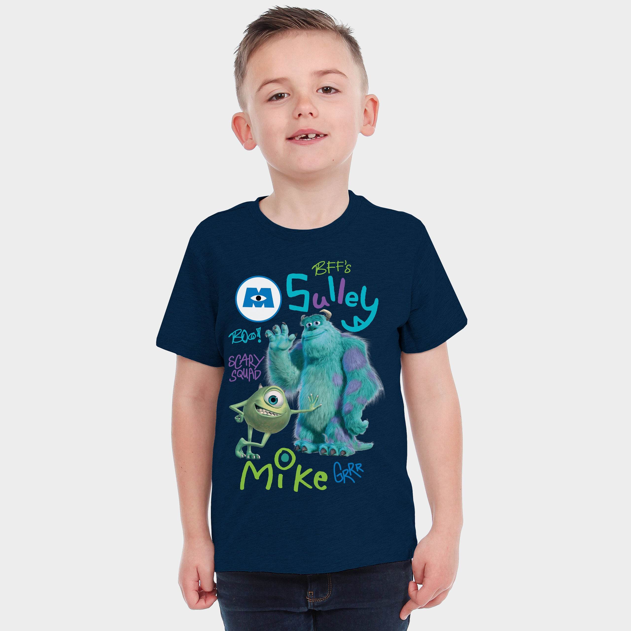 Monsters Inc T-Shirt - Navy Sully And Mike - Character.com