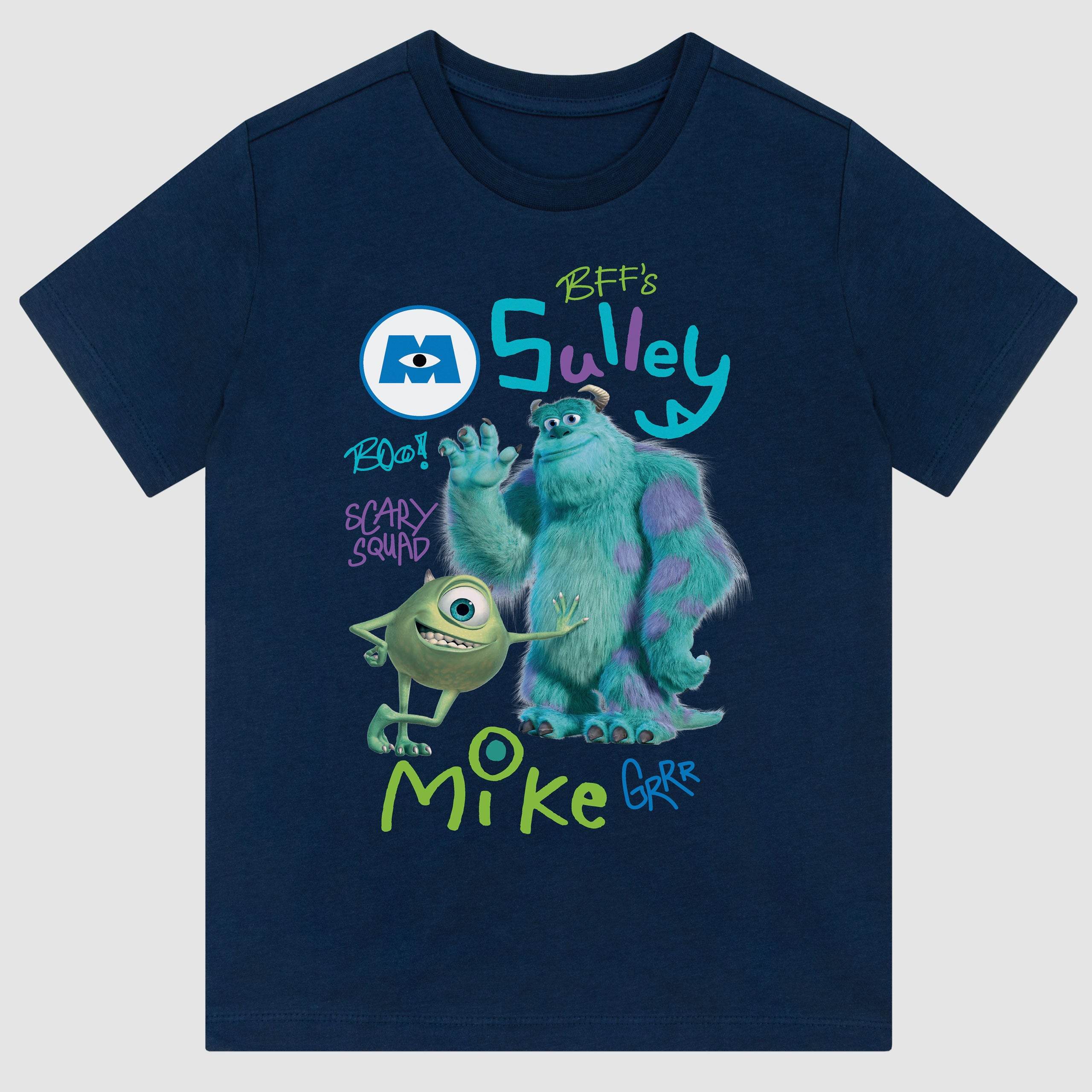 Monsters Inc T-Shirt - Navy Sully And Mike - Character.com