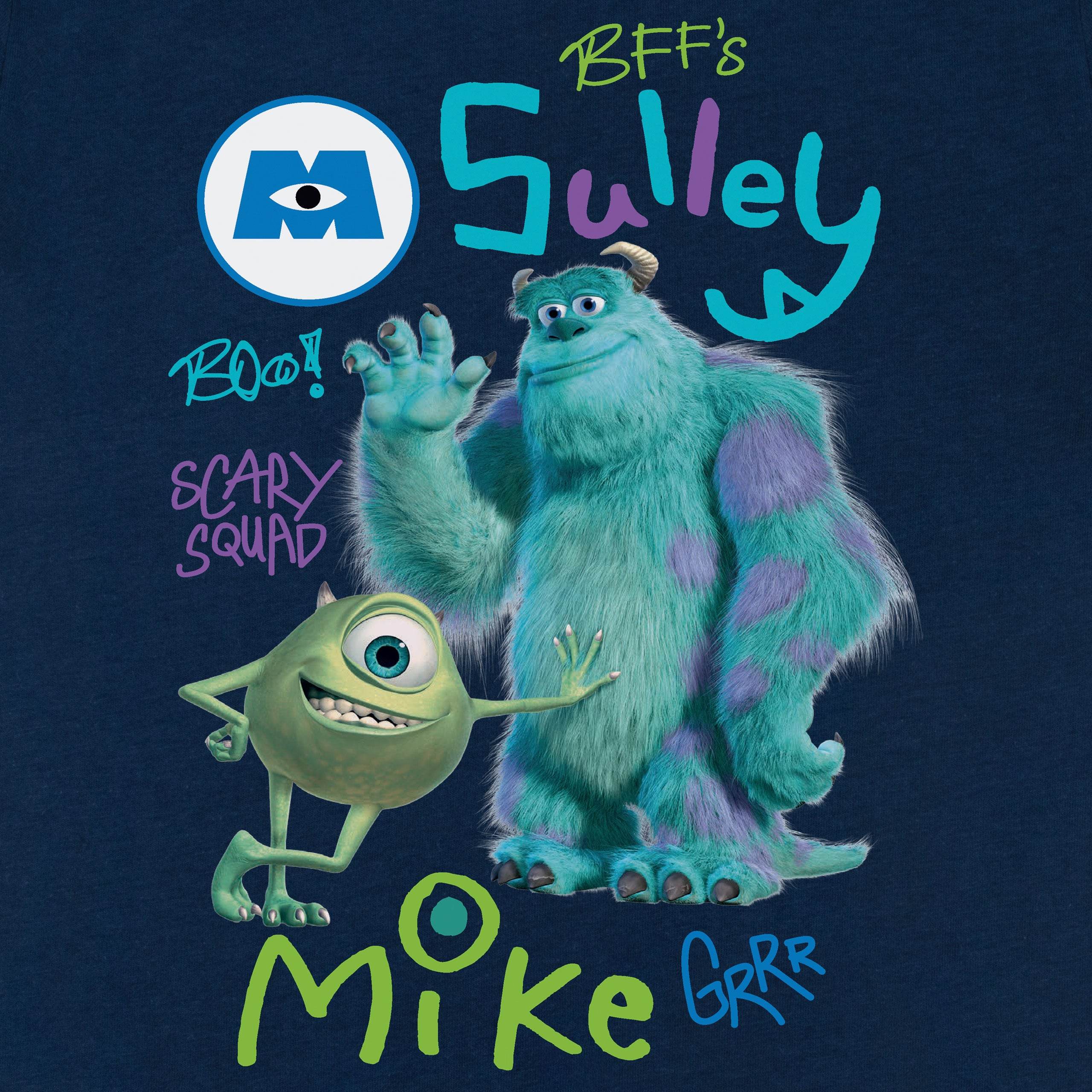 Monsters Inc T-Shirt - Navy Sully And Mike - Character.com