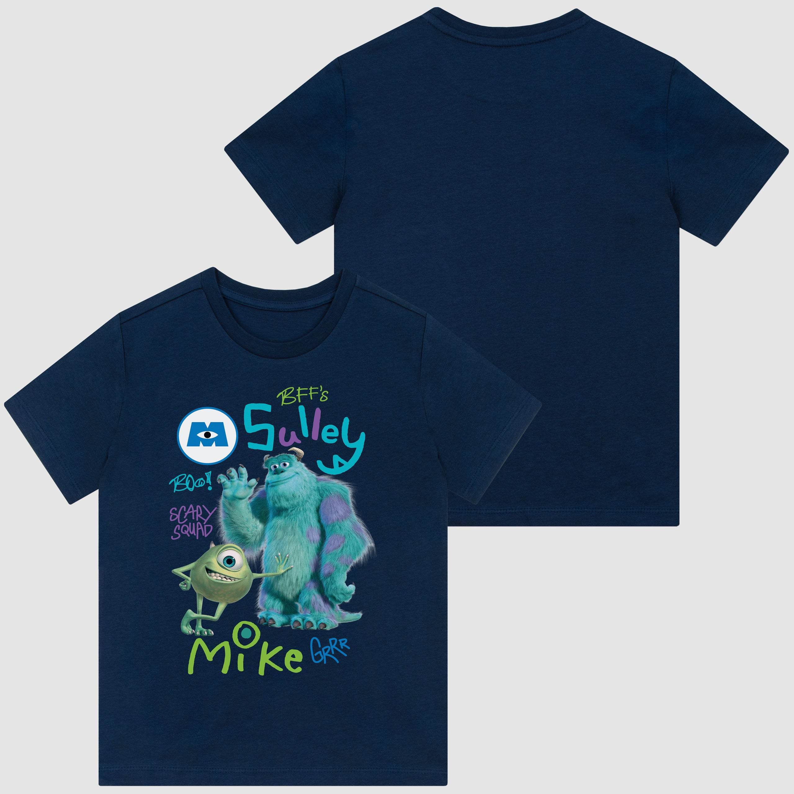 Monsters Inc T-Shirt - Navy Sully And Mike - Character.com