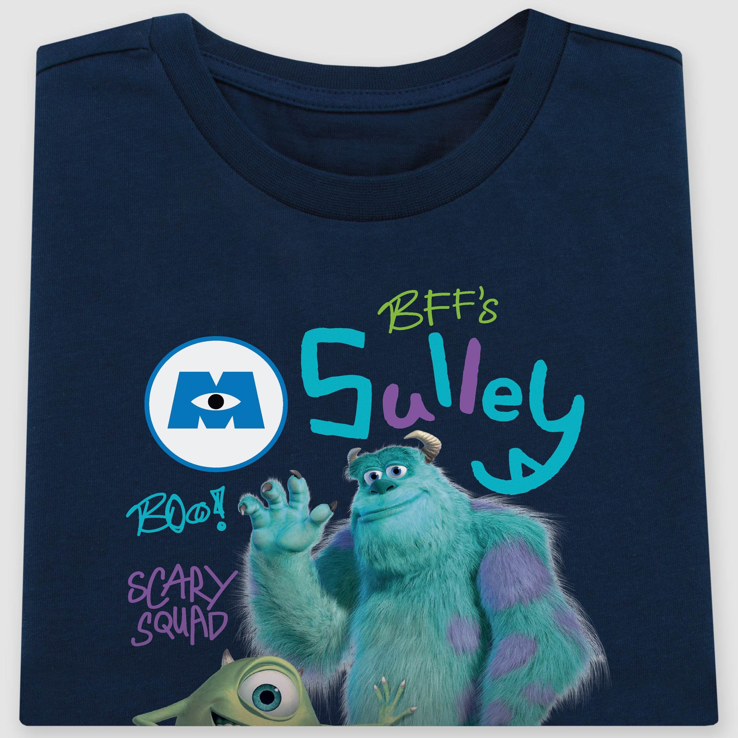 Monsters Inc T-Shirt - Navy Sully And Mike - Character.com