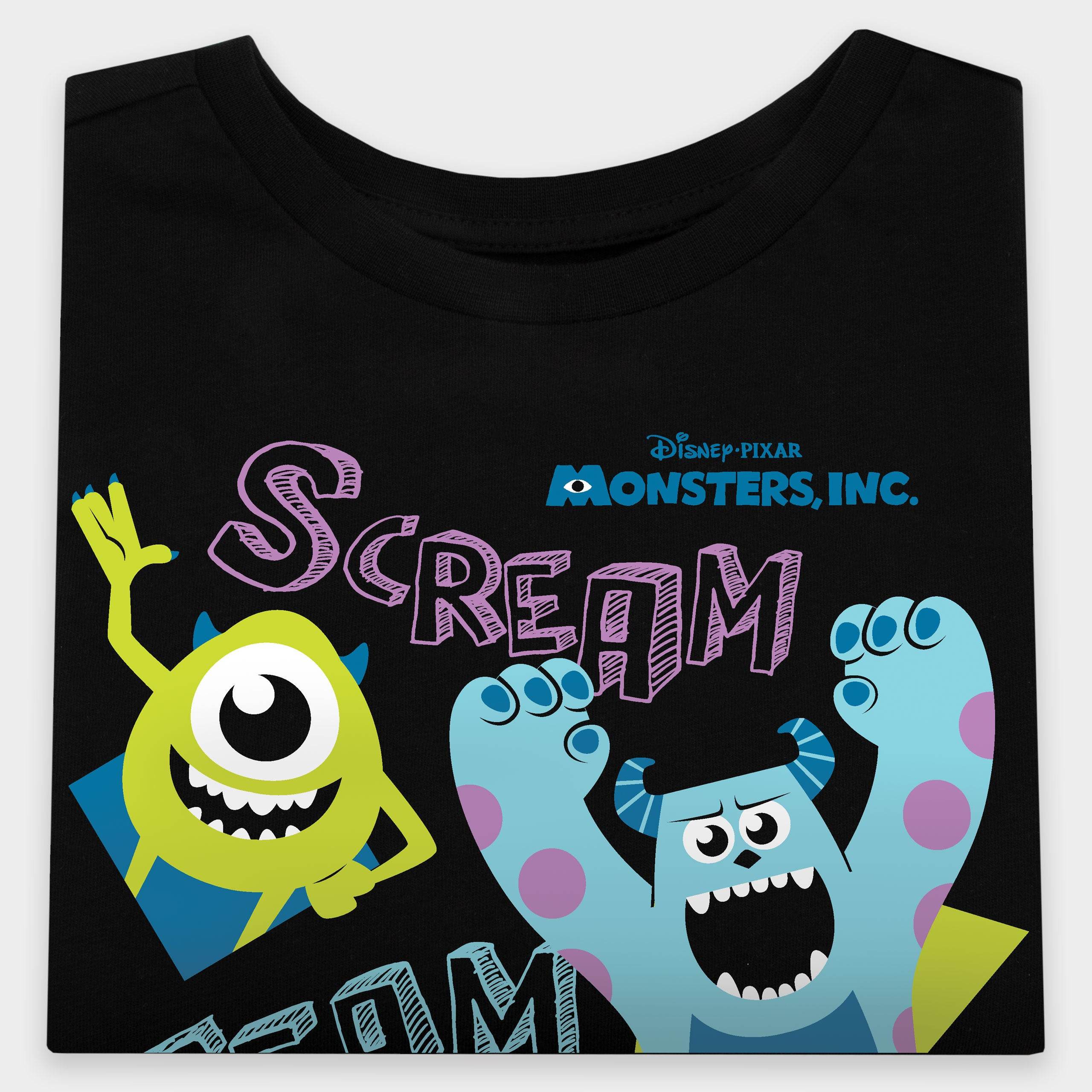 Monsters Inc T-Shirt - Black Scream Team Heroes - Character.com