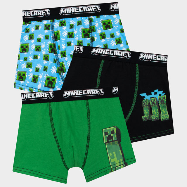 Minecraft Underwear Pack of 3 - Creeper