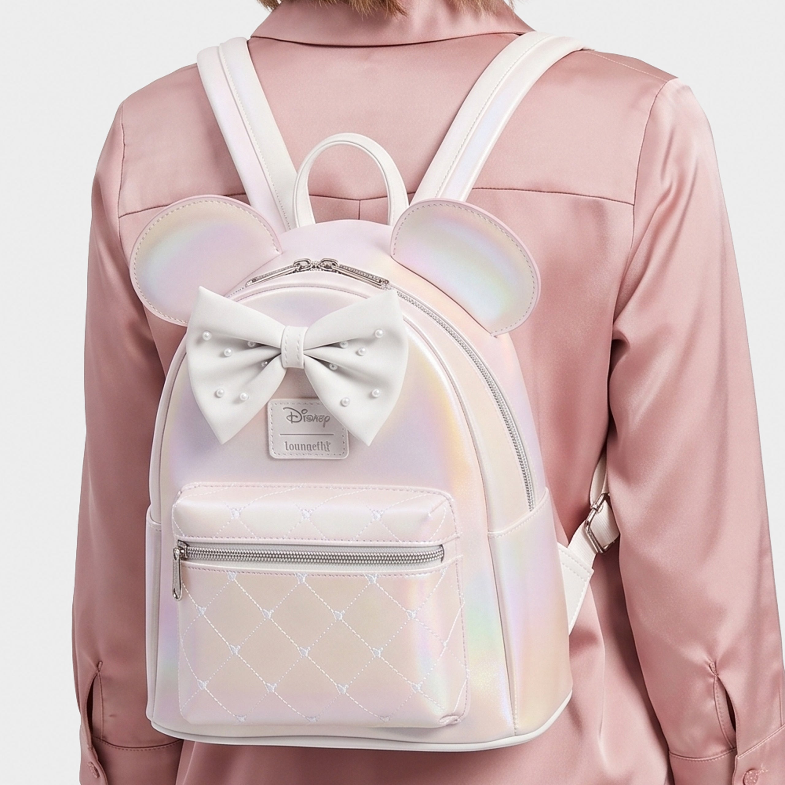 Minnie Mouse Loungefly Pearl Mini Backpack