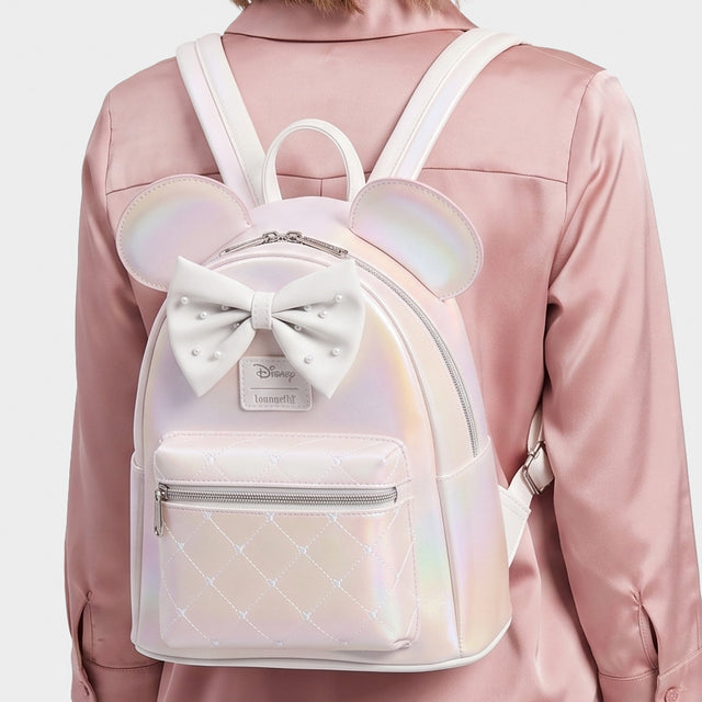 Minnie Mouse Loungefly Pearl Mini Backpack