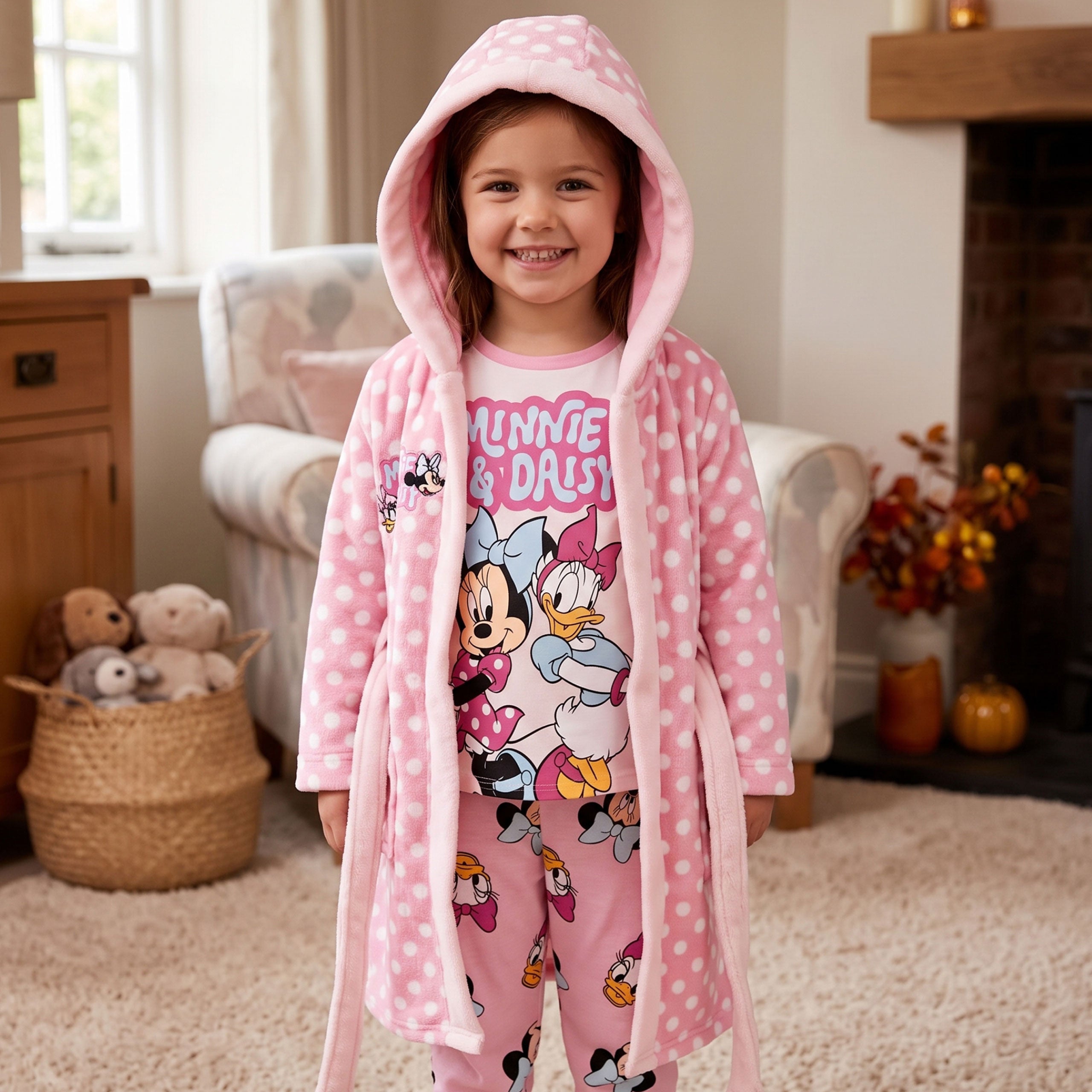Disney Minnie Mouse Pyjamas and Dressing Gown Set