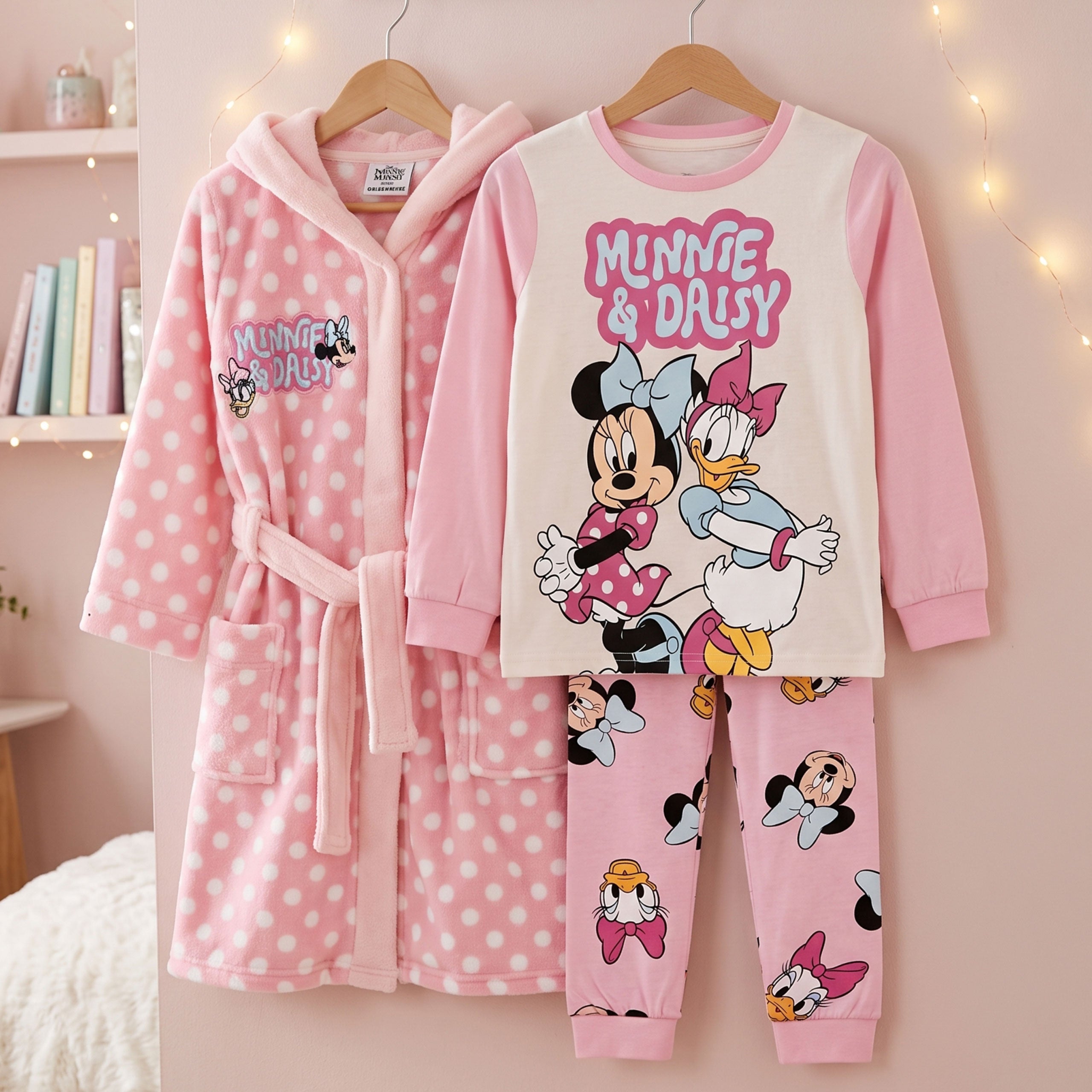 Disney Minnie Mouse Pyjamas and Dressing Gown Set