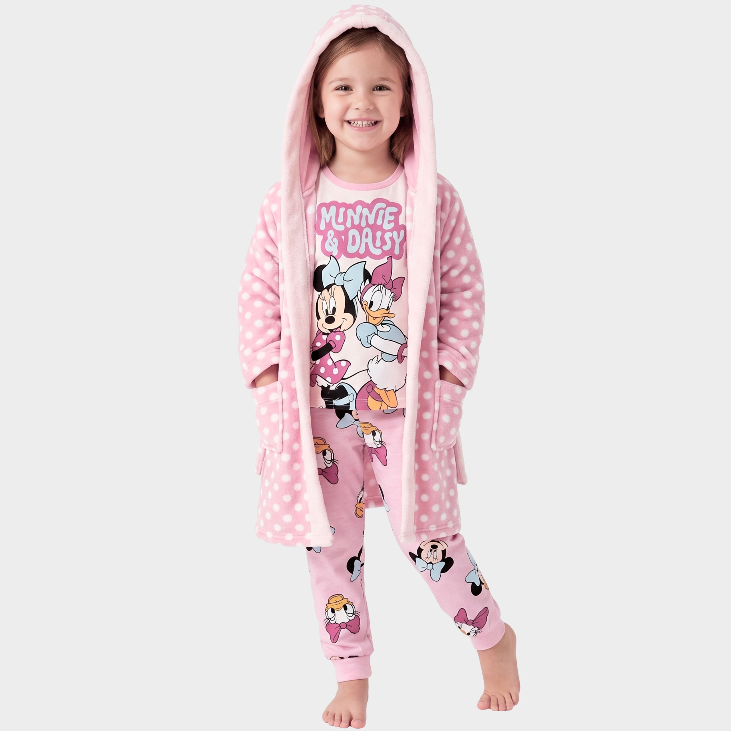 Disney Minnie Mouse Pyjamas and Dressing Gown Set