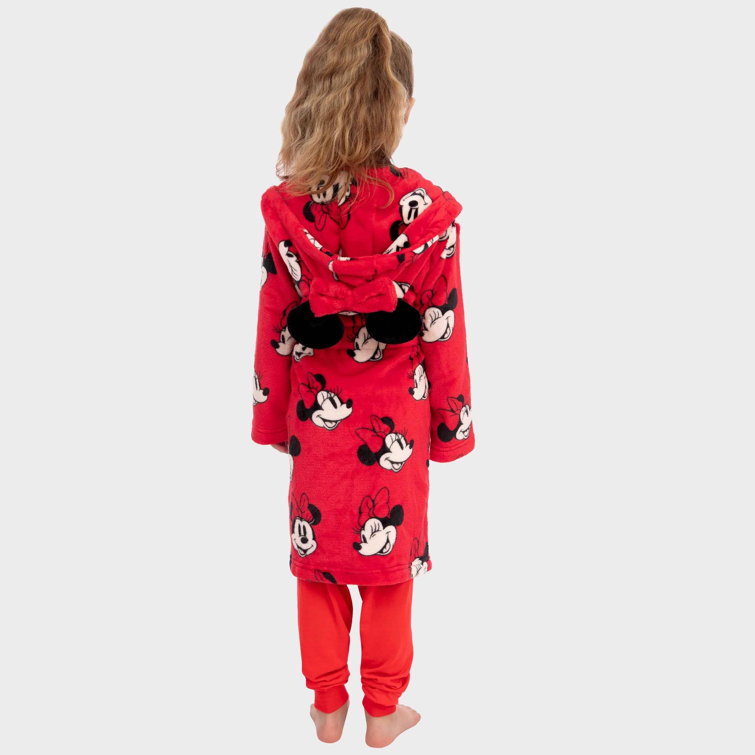Minnie Mouse Dressing Gown - 3D Ears And Bow